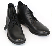 REPLAY Men's Black Leather High-Top Casual Shoes EU46 Laced Gunhill Model