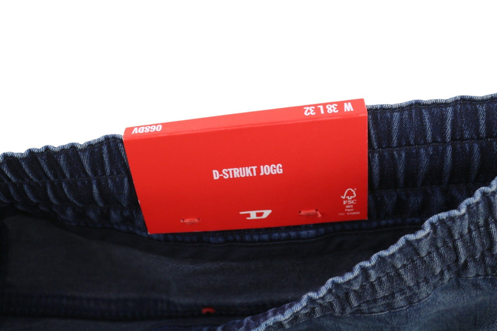 DIESEL D-Strukt Jogg 068DV Men Jeans W38/L32 Elastic Waist Stretch Blue RRP€295