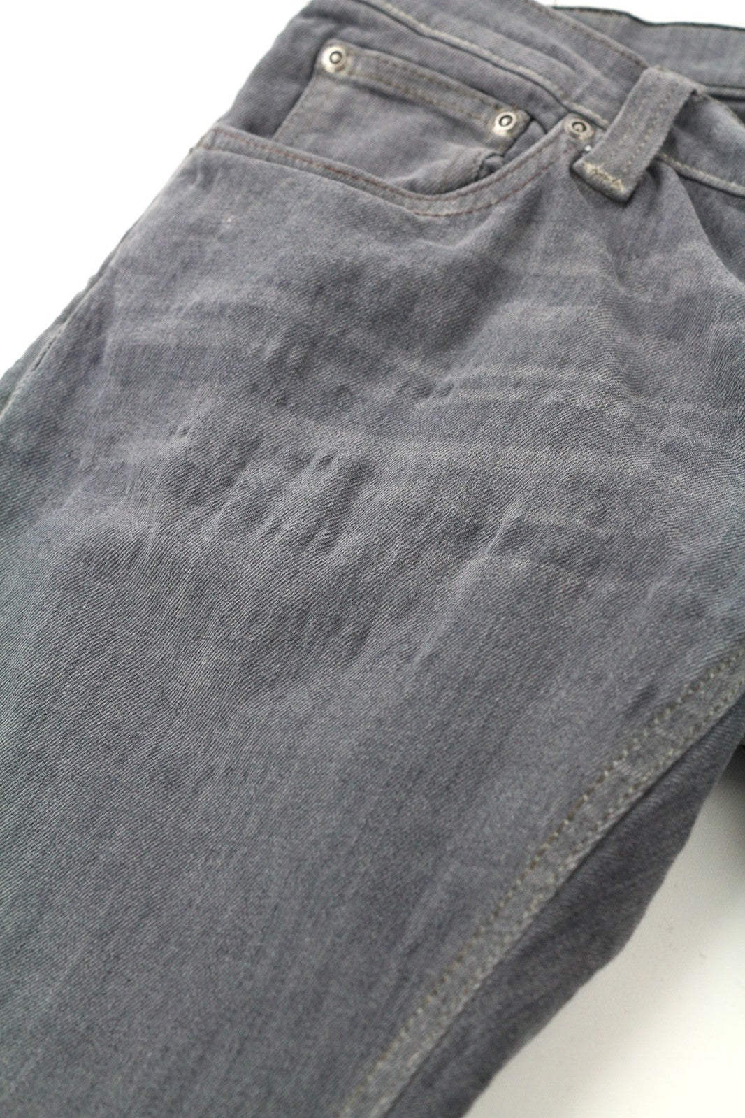 NUDIE JEANS Tight Long John Men Jeans W31/L34 Organic Charcoal Slim Fit Zip Fly