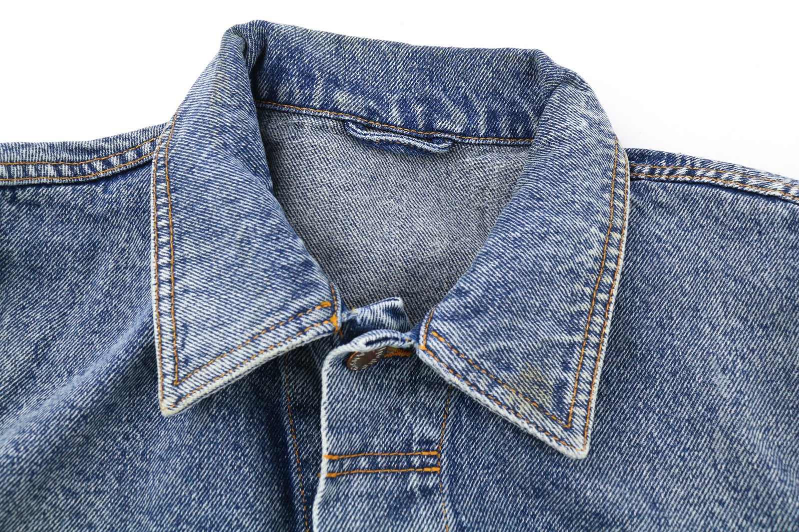 NUDIE JEANS Terry Men Jacket M Denim Sakt & Pepper Indigo Buttoned Spread Logo