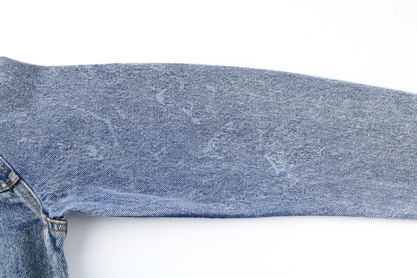 NUDIE JEANS Terry Men Jacket M Denim Sakt & Pepper Indigo Buttoned Spread Logo