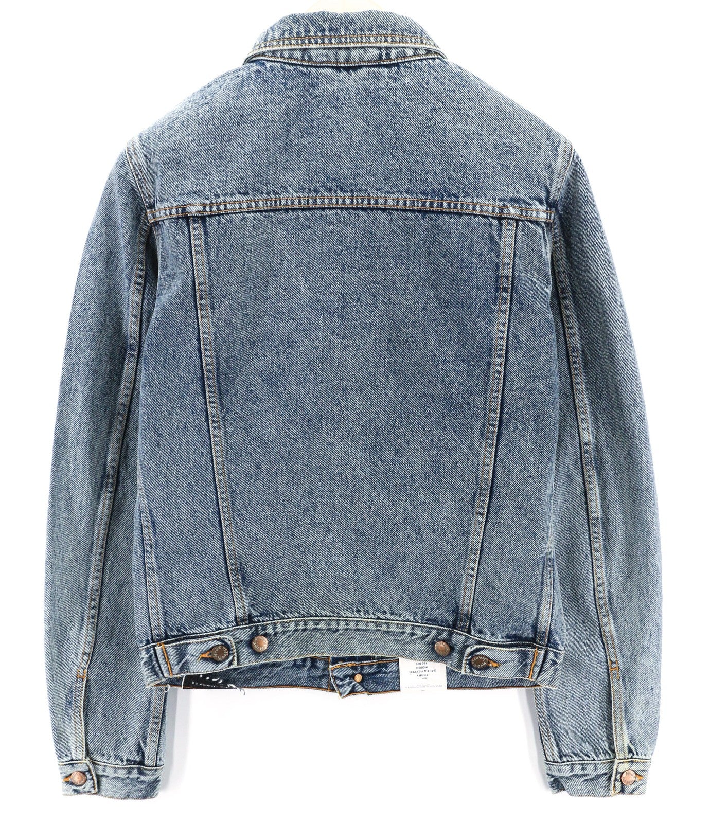 NUDIE JEANS Terry Men Jacket M Denim Sakt & Pepper Indigo Buttoned Spread Logo