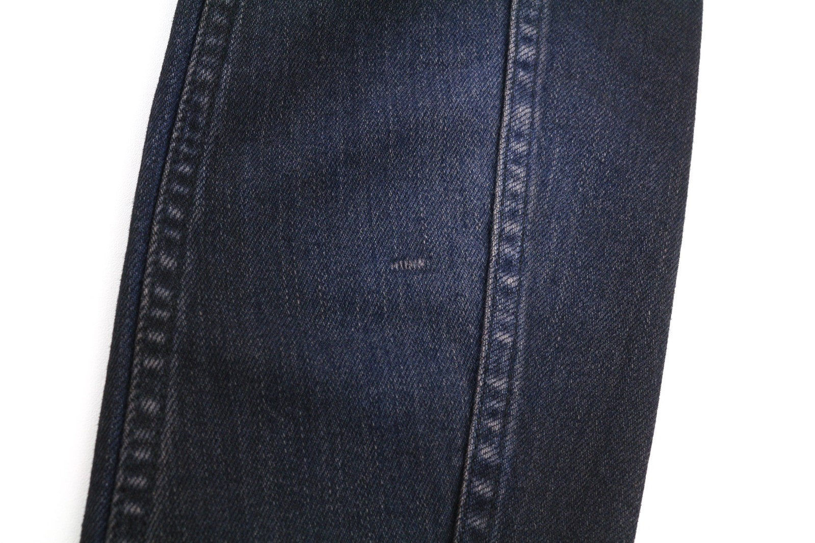 NUDIE JEANS Perry Men Jacket S Denim Organic Black On Blue Buttoned Logo Washed