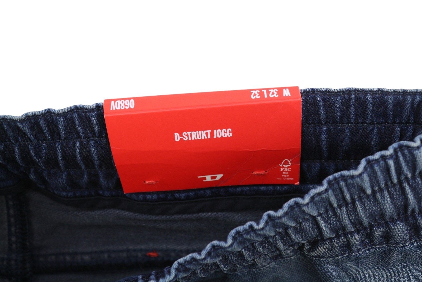 DIESEL D-Strukt Jogg 068DV Men Jeans W32/L32 Elastic Waist Stretch Blue RRP€295