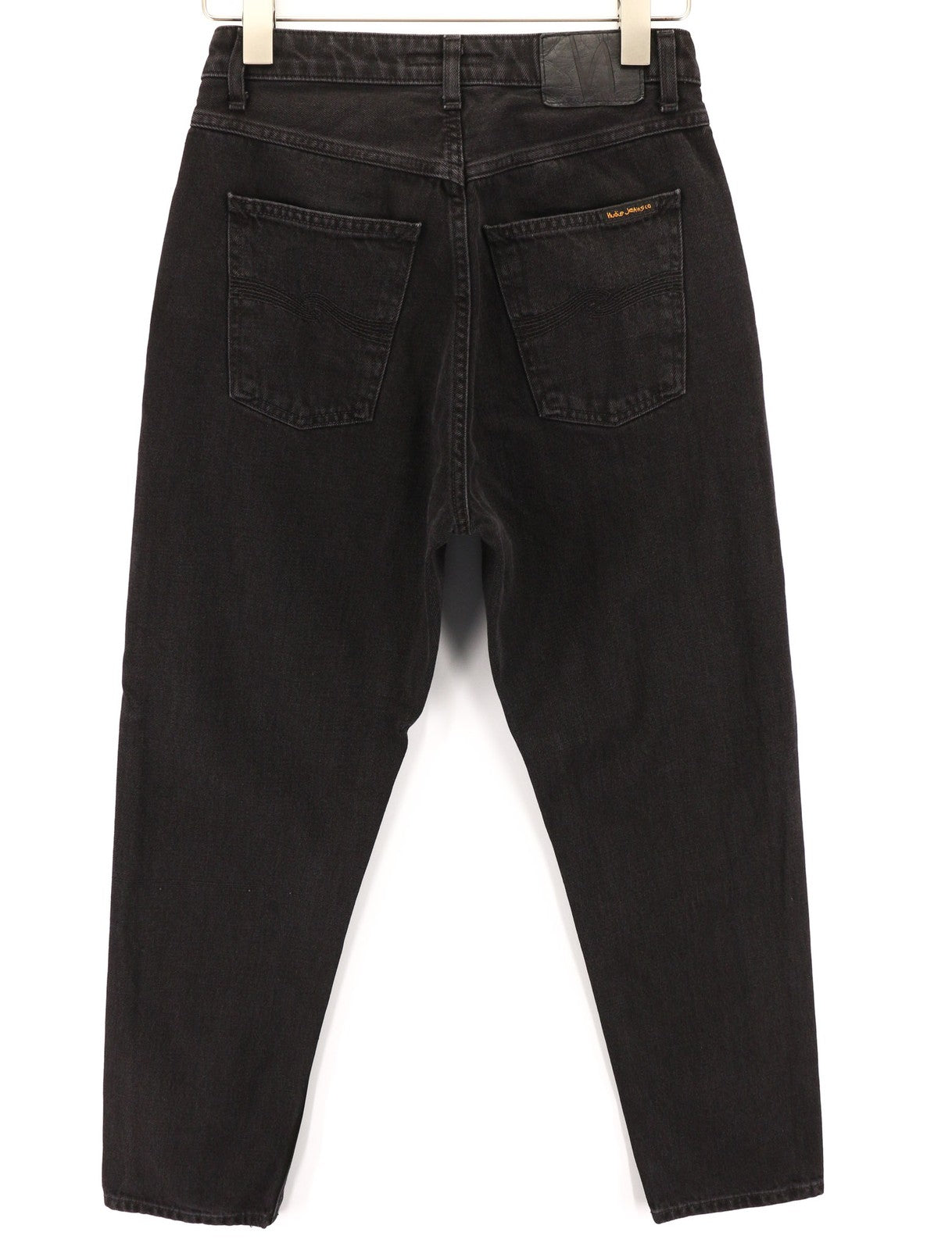 NUDIE JEANS Breezy Britt Womens Jeans W28/L28 Black Worn Zip Fly Cotton Denim