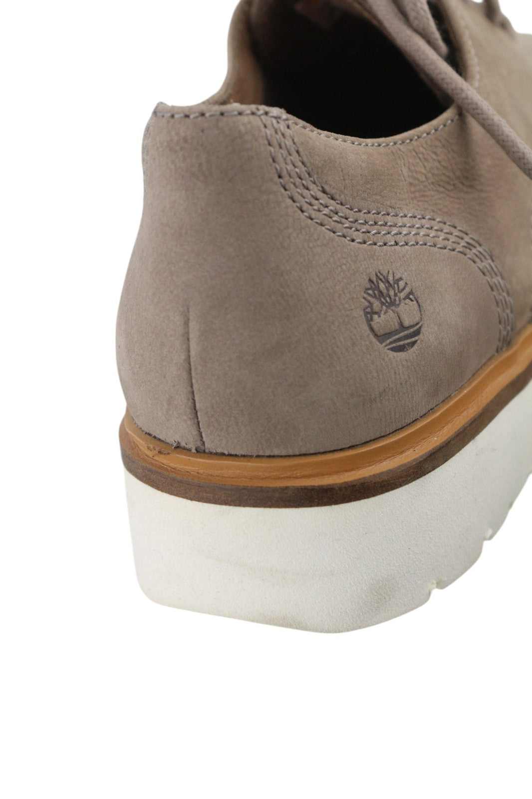 TIMBERLAND A1MLQ-A5619 Women Shoes EU37.5/38 Grey Brown Leather Low-Top Laced