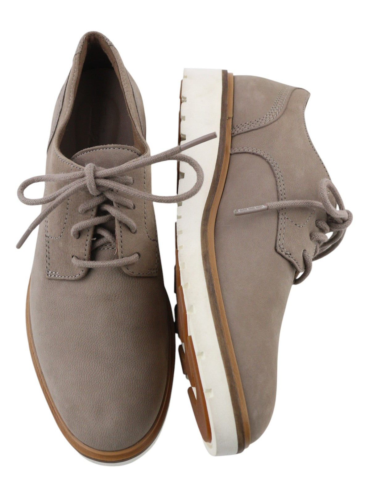 TIMBERLAND A1MLQ-A5619 Women Shoes EU37.5/38 Grey Brown Leather Low-Top Laced