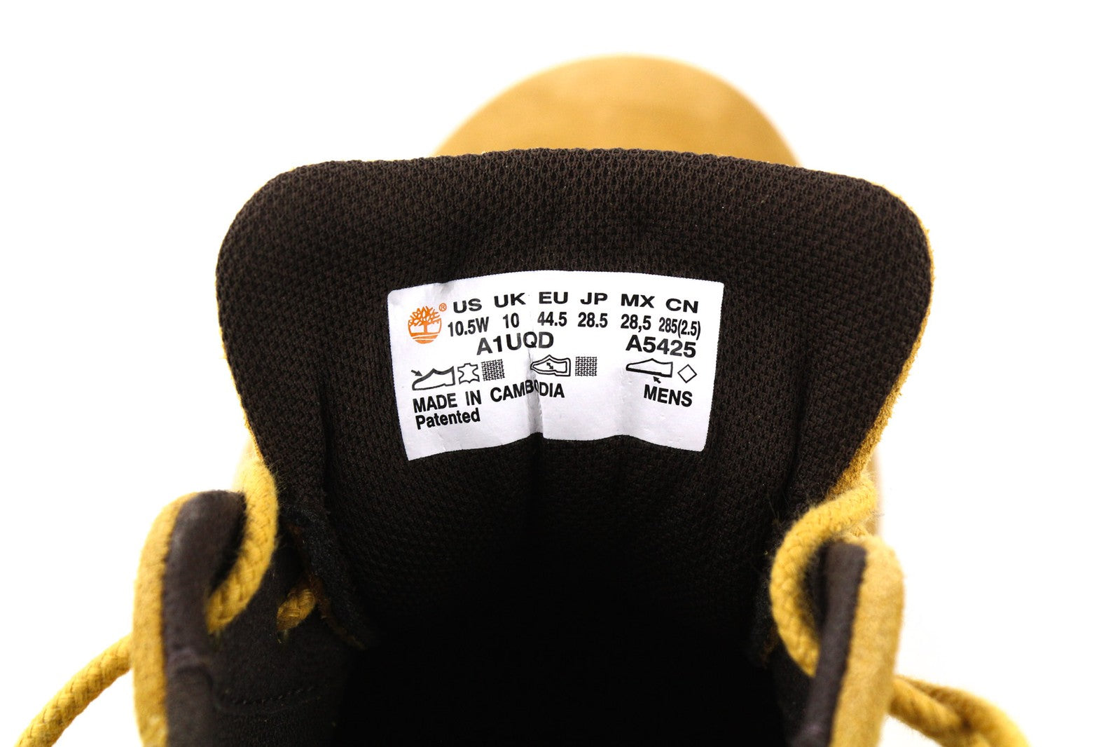 TIMBERLAND A1UQD-A5425 Men Shoes EU44/44.5 Classic Brown Leather Laced High-Top