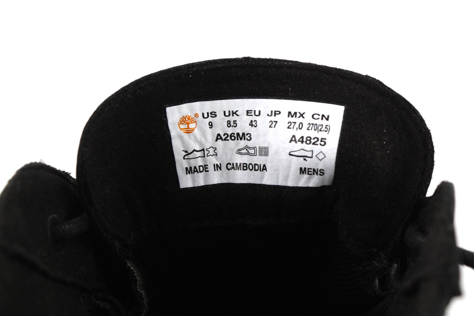 TIMBERLAND A26M3-A4825 Men Shoes EU43/43.5 Black Casual Leather LacedLogo