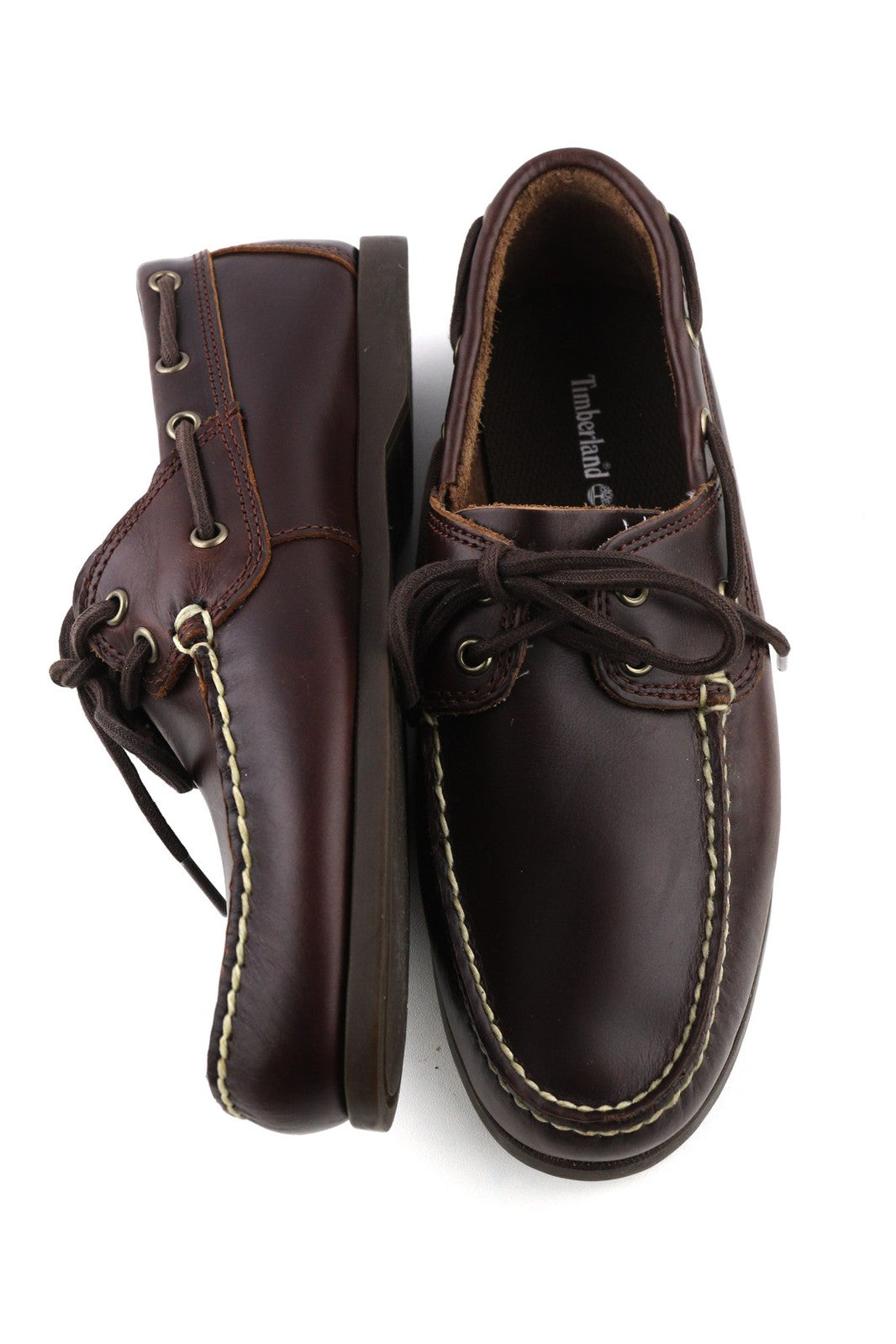 TIMBERLAND A199I-A4336 Men Shoes EU41/41.5 Dark Brown Leather Low-Top Loafers