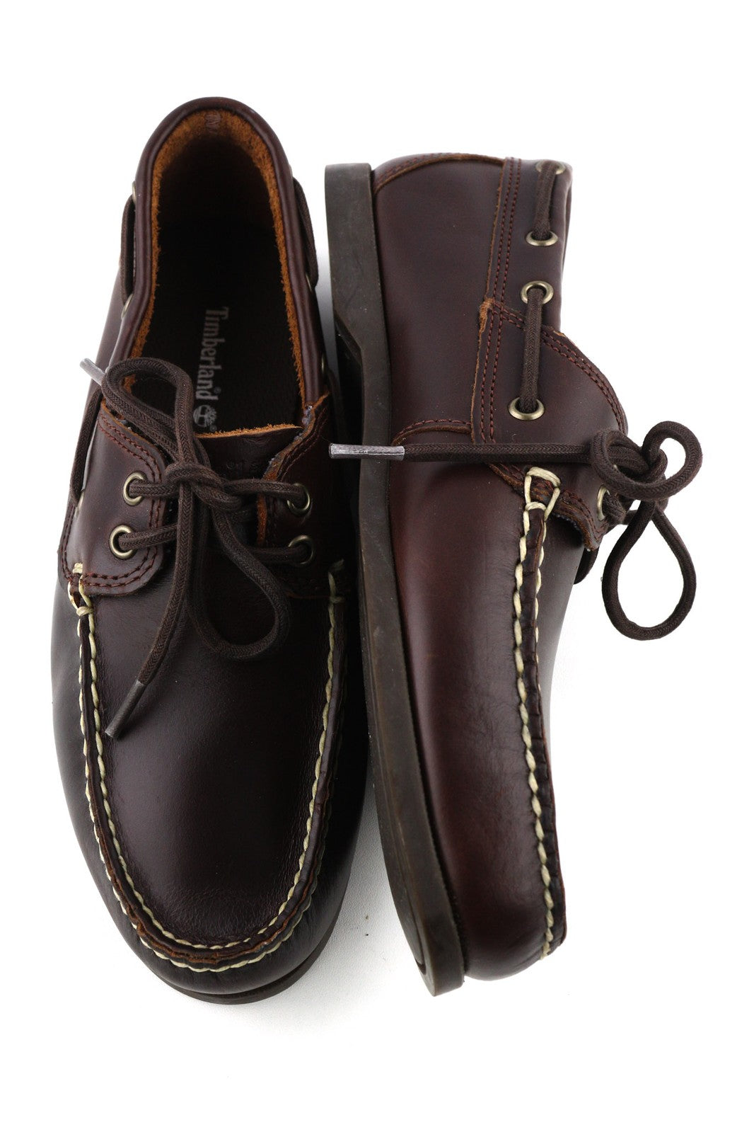 TIMBERLAND A199I-A4336 Men Shoes EU41/41.5 Dark Brown Leather Low-Top Loafers