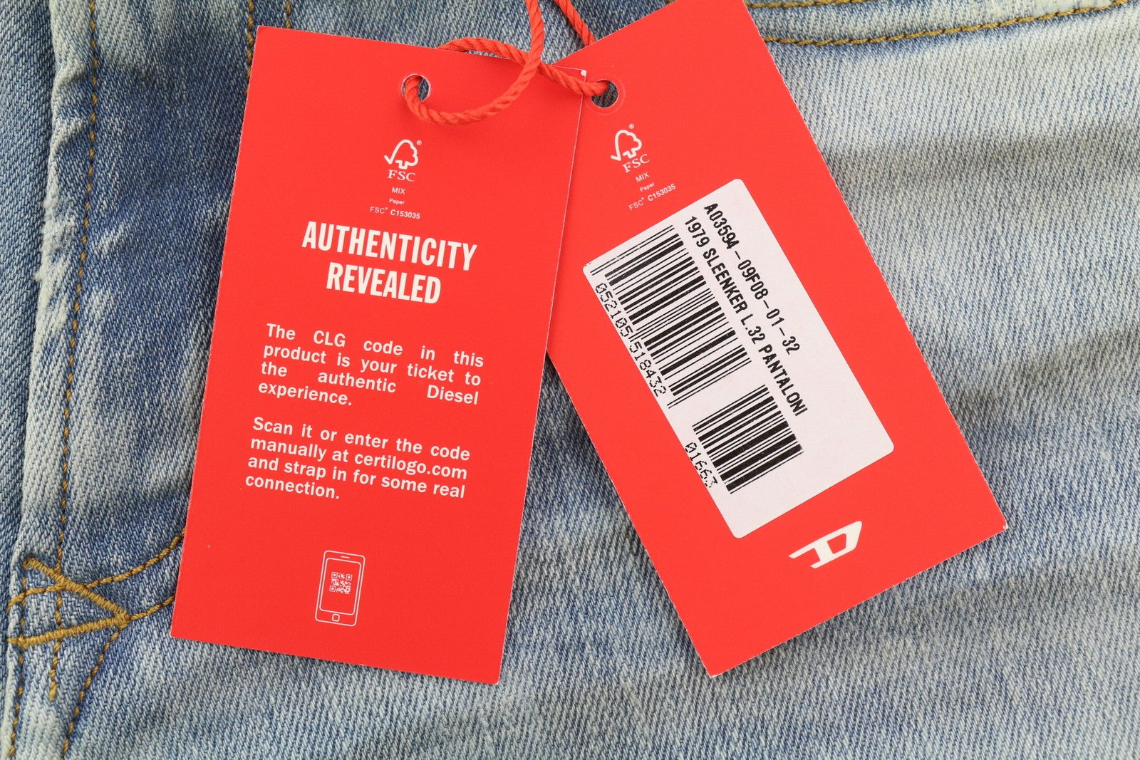 DIESEL 1979 Sleenker 09F08 Men Jeans W32/L32 Low Waist Skinny Paint Blue RRP€295