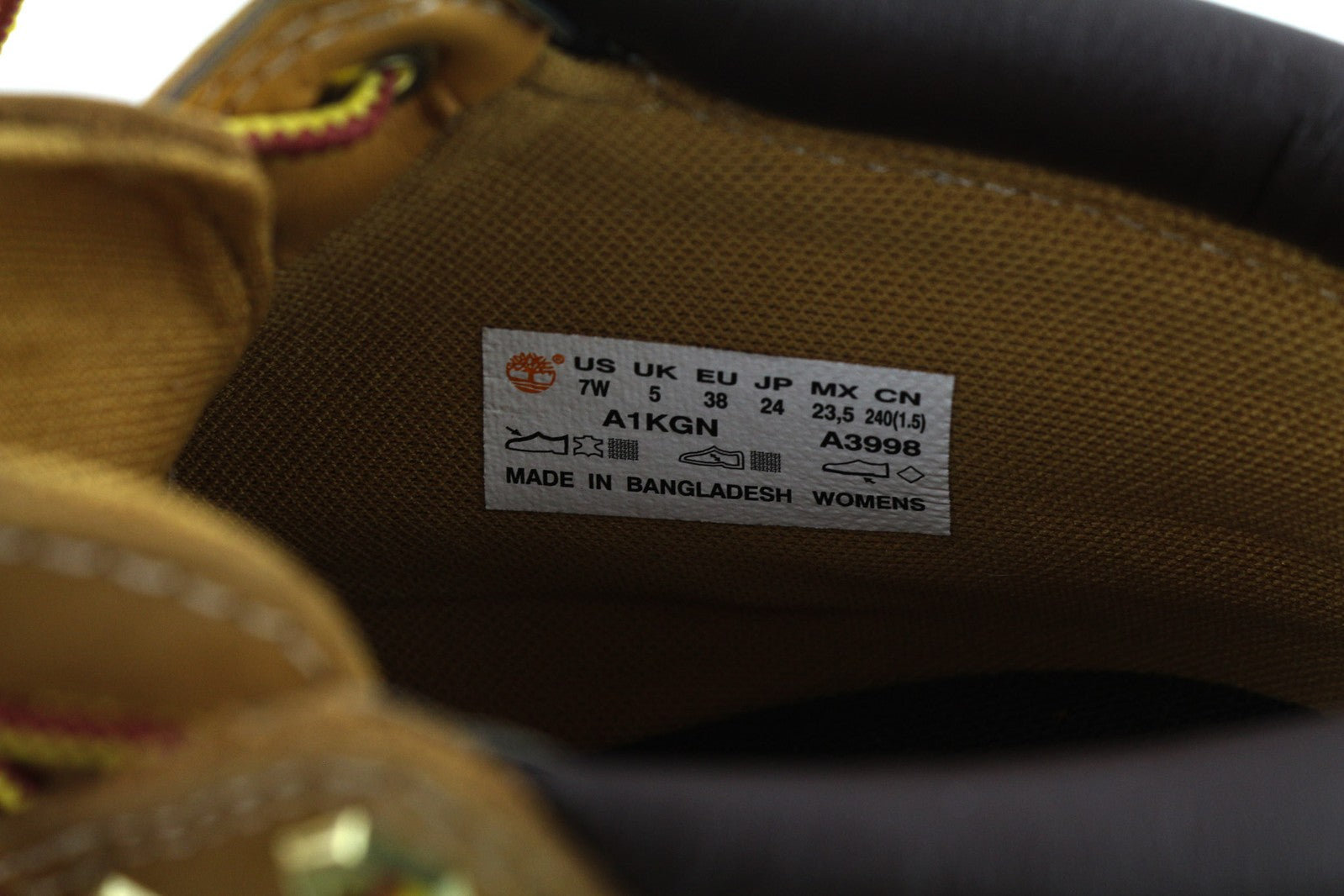 TIMBERLAND A1KGN-A3998 Women Shoes EU37.5/38 Classic Brown Leather Laced Boots