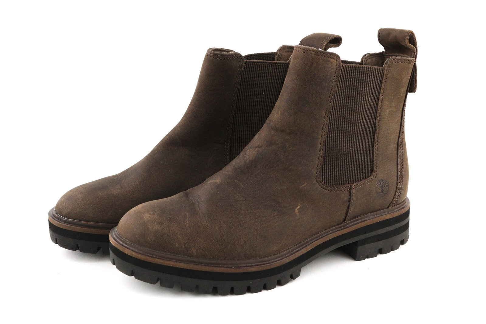 TIMBERLAND A29AH-A3919 Women Shoes EU37/37.5 Dark Brown Pull On Casual Boots