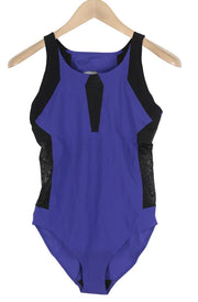 SWEATY BETTY Devant Dance Leotard Women Jumpsuit M High Stretch Cut-Out Mesh