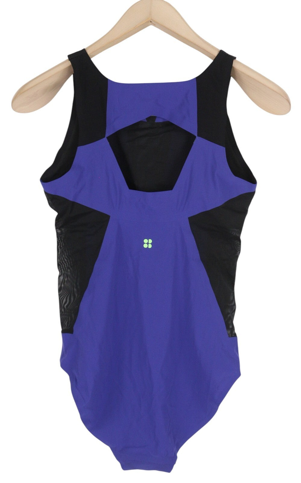 SWEATY BETTY Devant Dance Leotard Women Jumpsuit M High Stretch Cut-Out Mesh