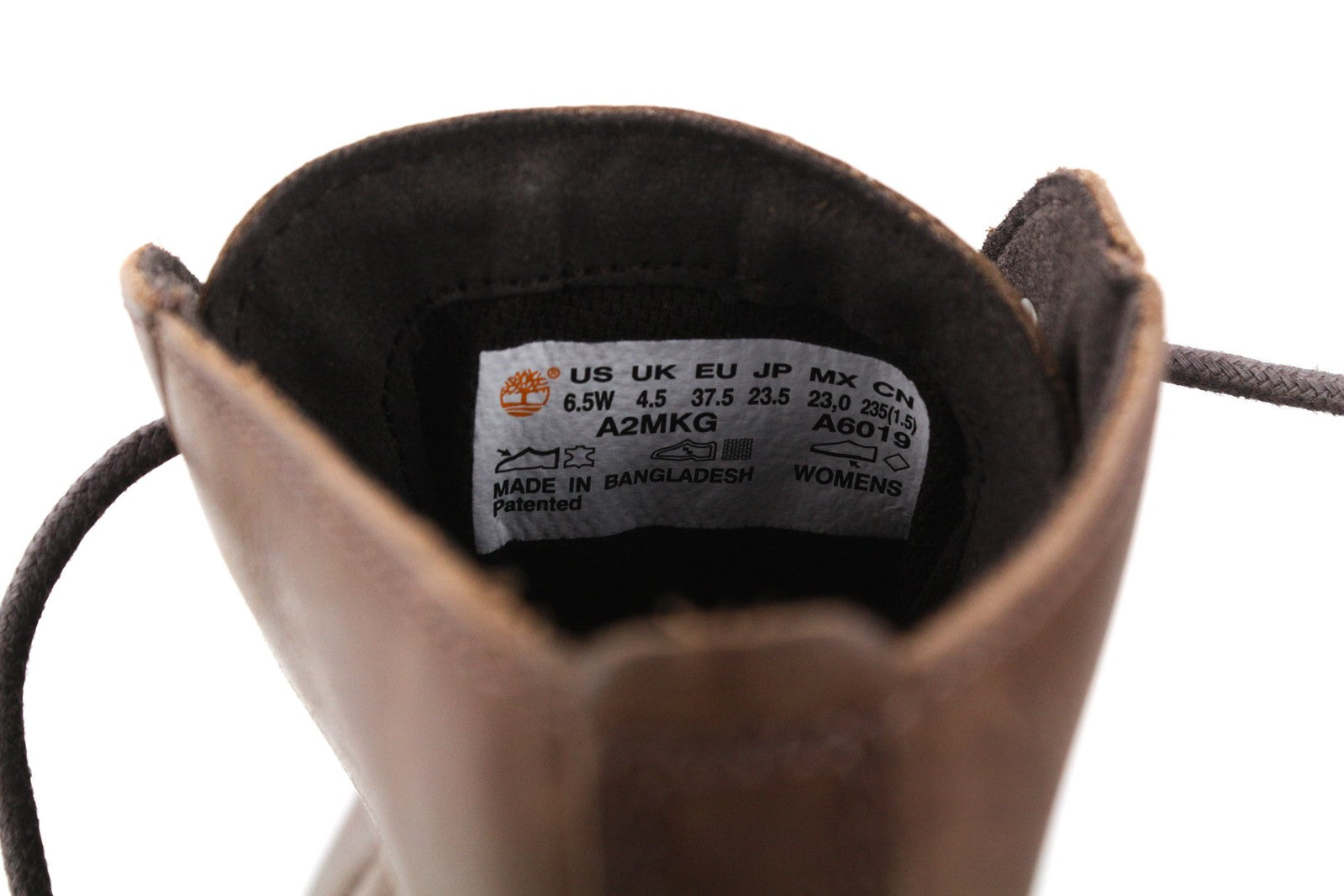 TIMBERLAND A2MKG-A6019 Women Shoes EU37.5/38 Dark Brown Casual Leather Laced