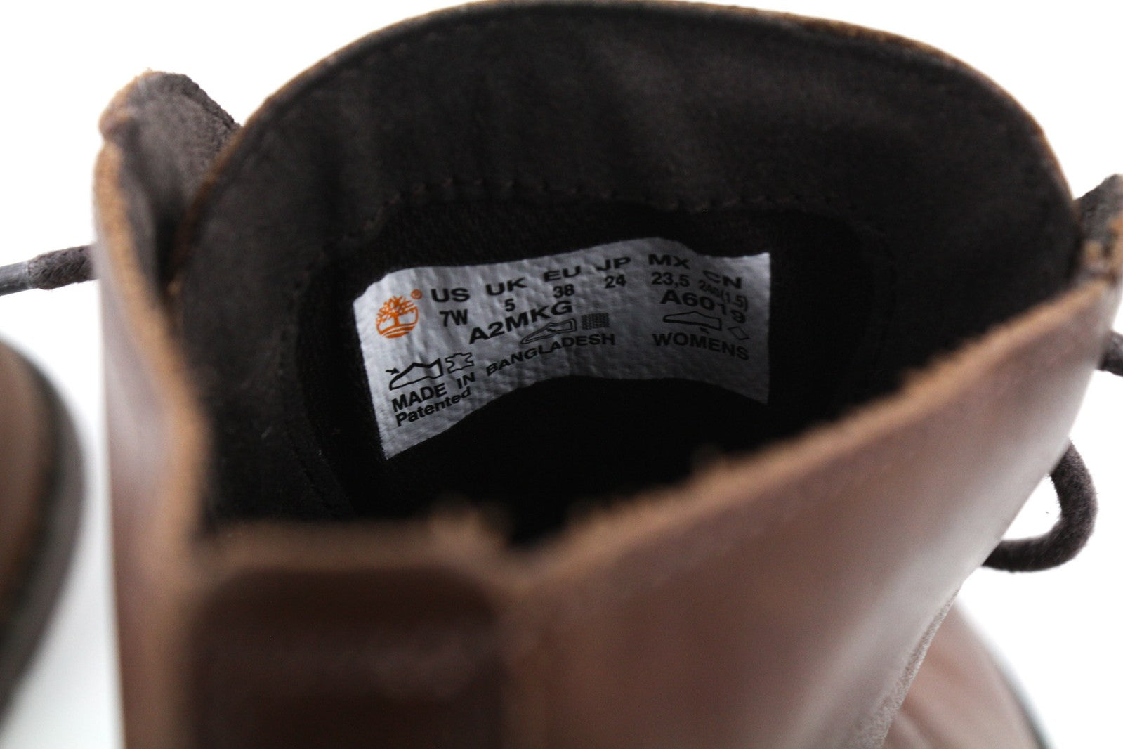 TIMBERLAND A2MKG-A6019 Women Shoes EU37.5/38 Dark Brown Casual Leather Laced