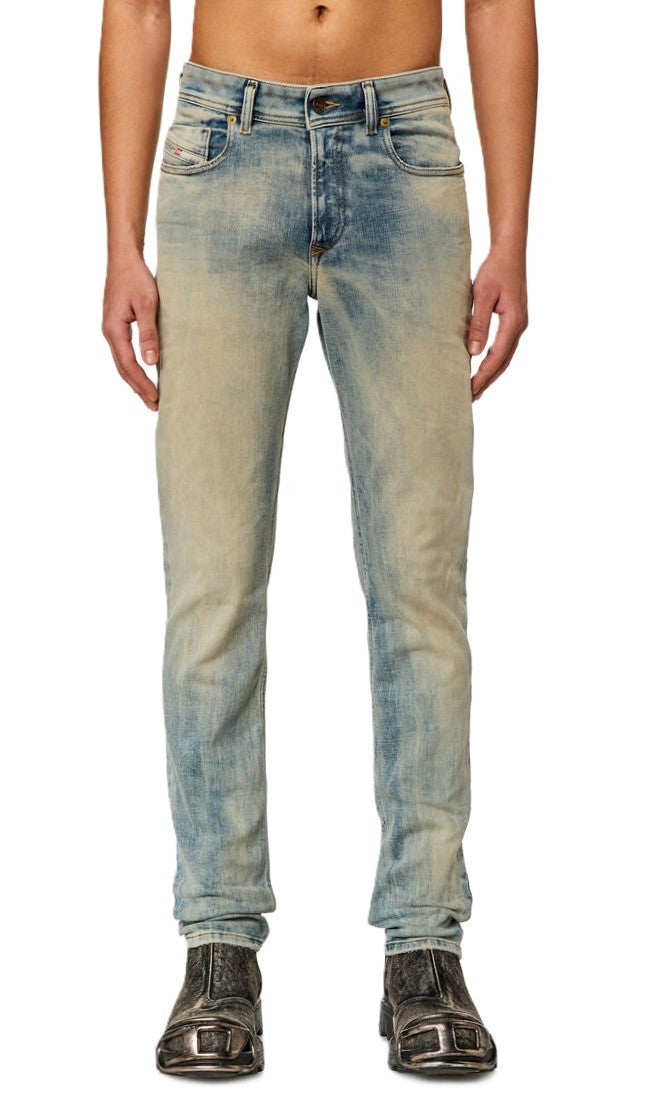 DIESEL 1979 Sleenker 09H75 Men Jeans W36/L30 Low Waist Skinny Blue RRP€295