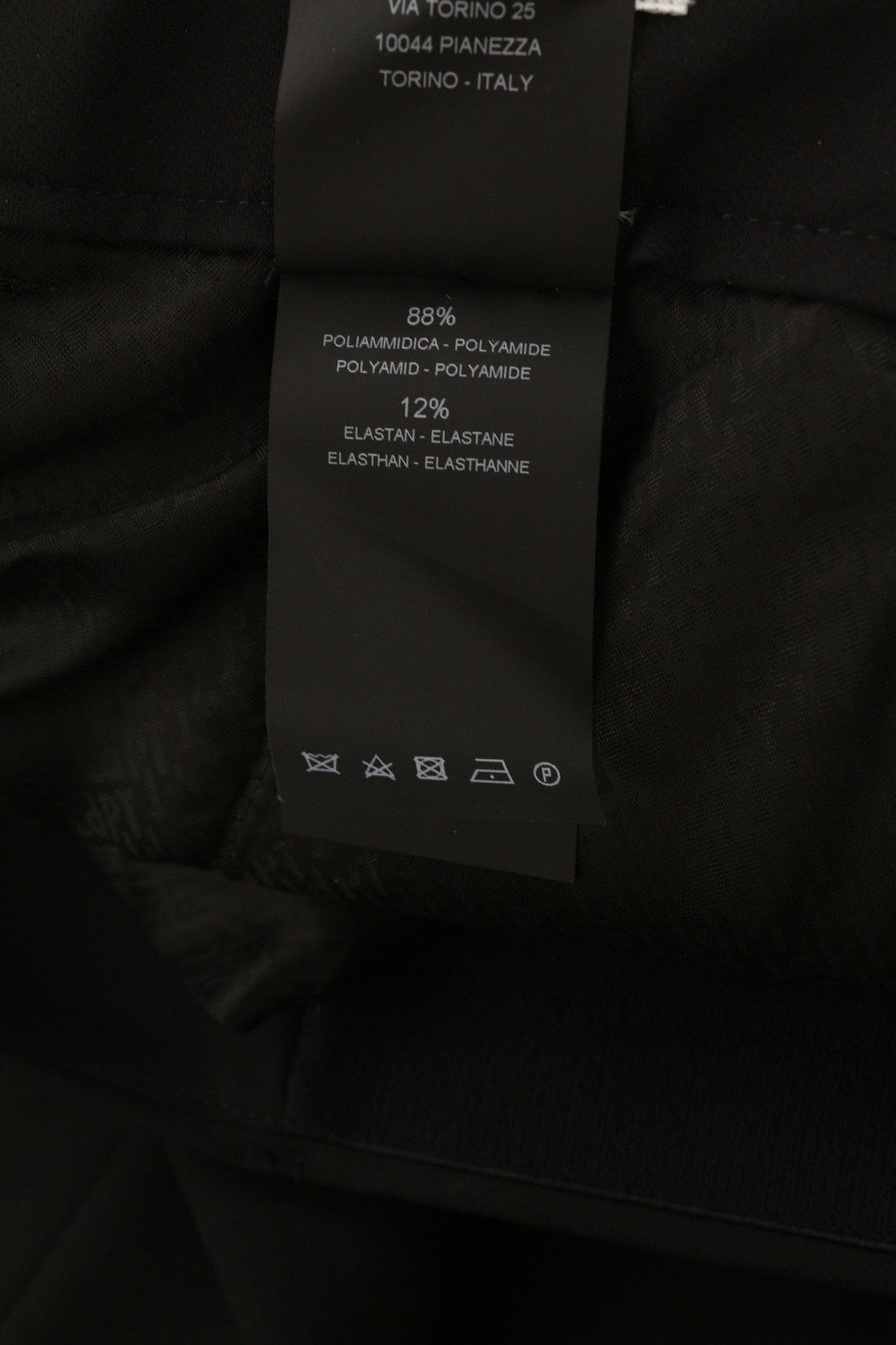 PT TORINO Lamda Men Trousers 52 W33 Black Chino Unfinished Hem Slim Fit Zipper