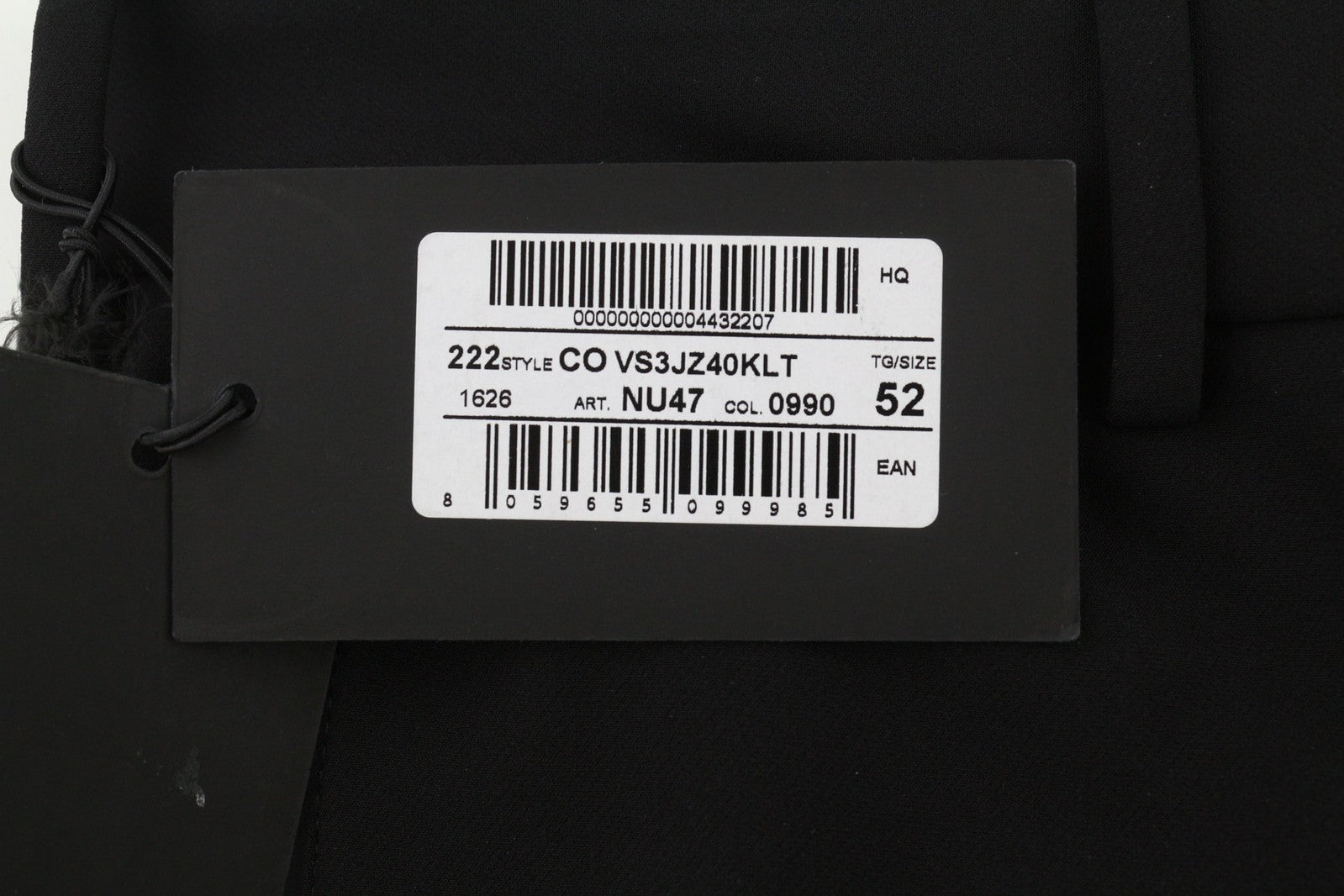 PT TORINO Lamda Men Trousers 52 W33 Black Chino Unfinished Hem Slim Fit Zipper