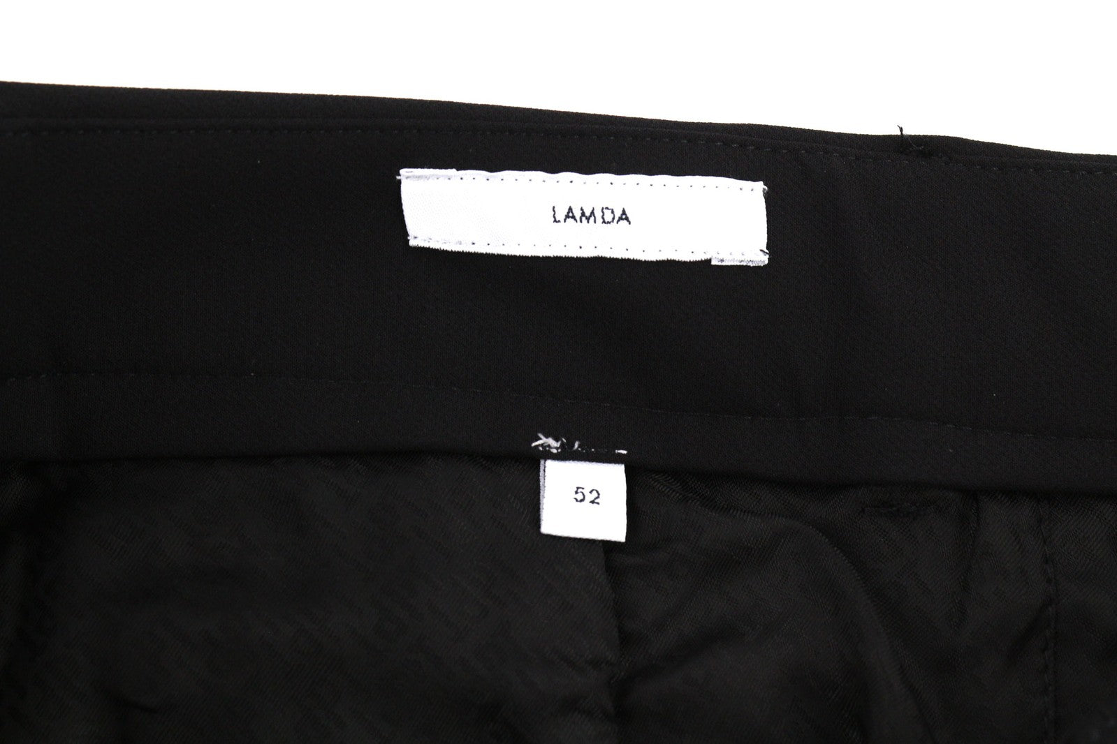 PT TORINO Lamda Men Trousers 52 W33 Black Chino Unfinished Hem Slim Fit Zipper