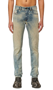 DIESEL 1979 Sleenker 09H75 Men Jeans W32/L30 Low Waist Skinny Blue RRP€295