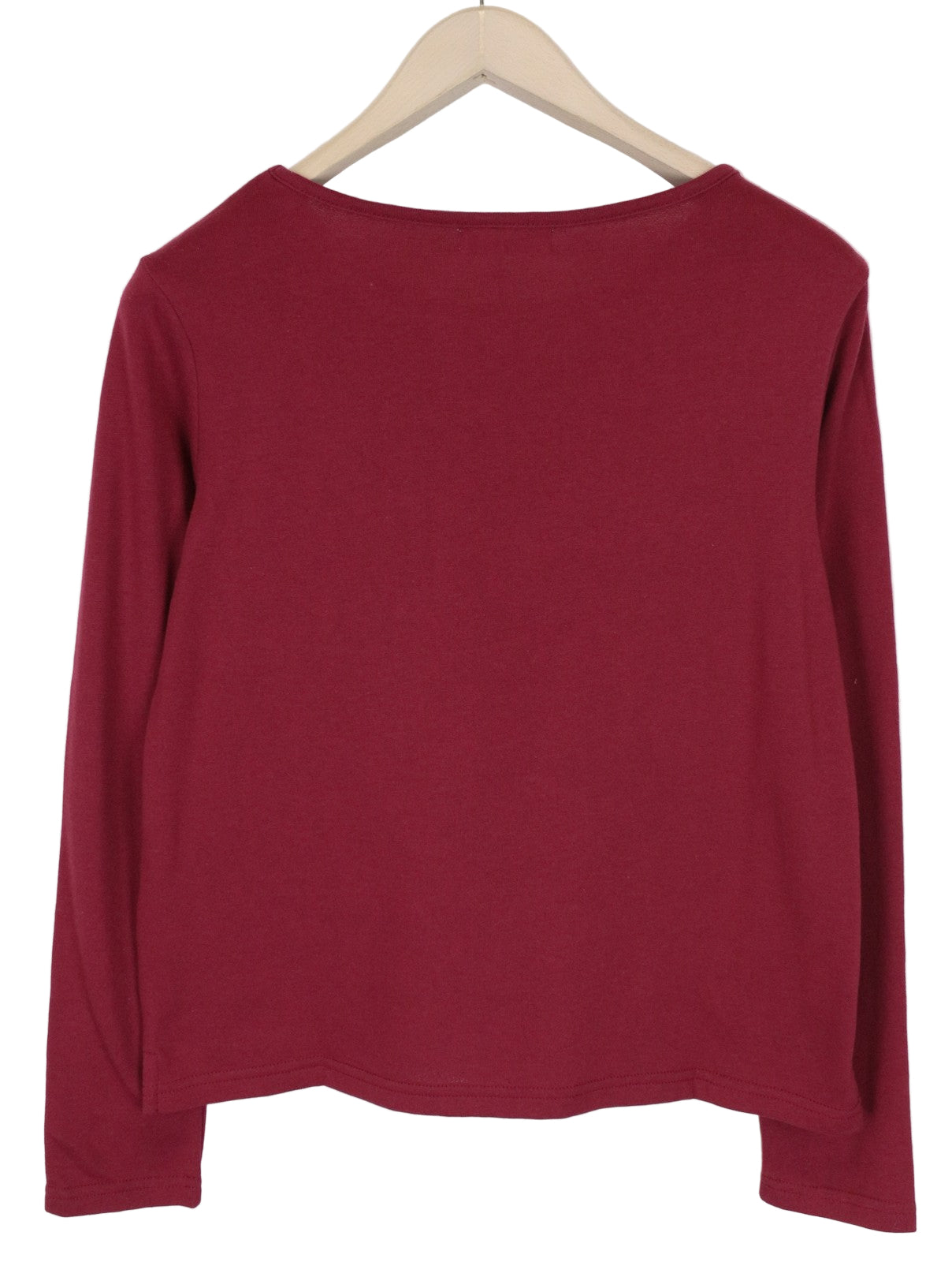 BLACK OUT Red Sweatshirt XS Cotton Blend Pullover Women's Dnn Denim Long Sleeve