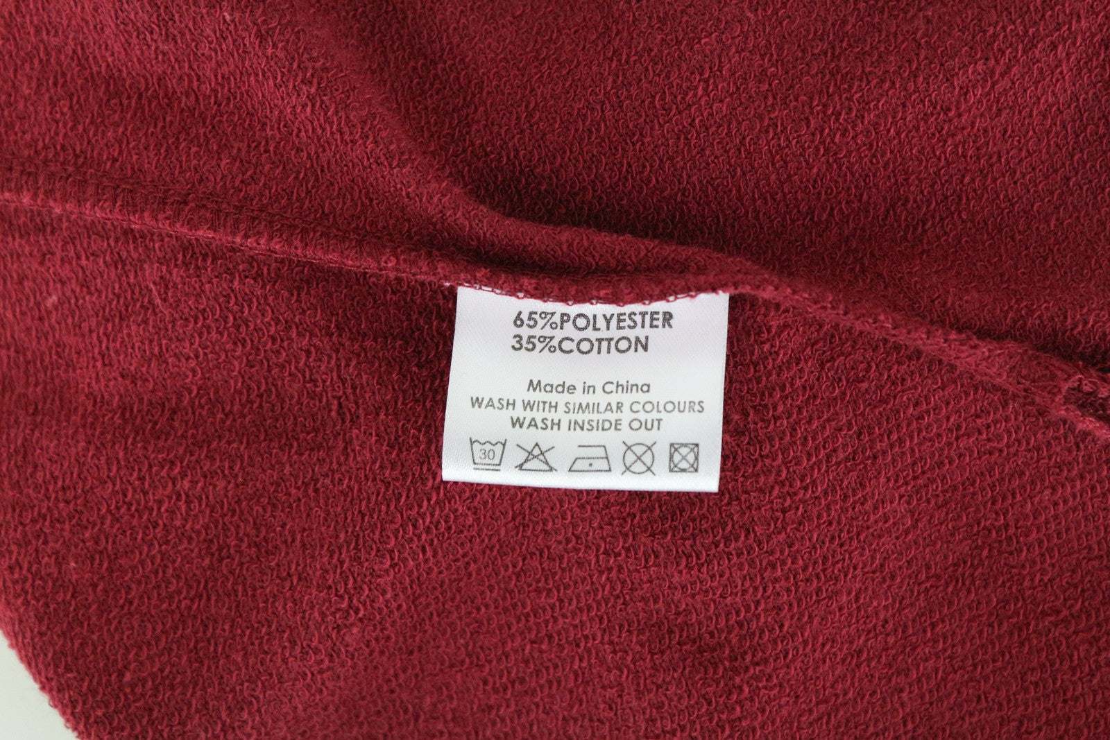 BLACK OUT Red Sweatshirt XS Cotton Blend Pullover Women's Dnn Denim Long Sleeve