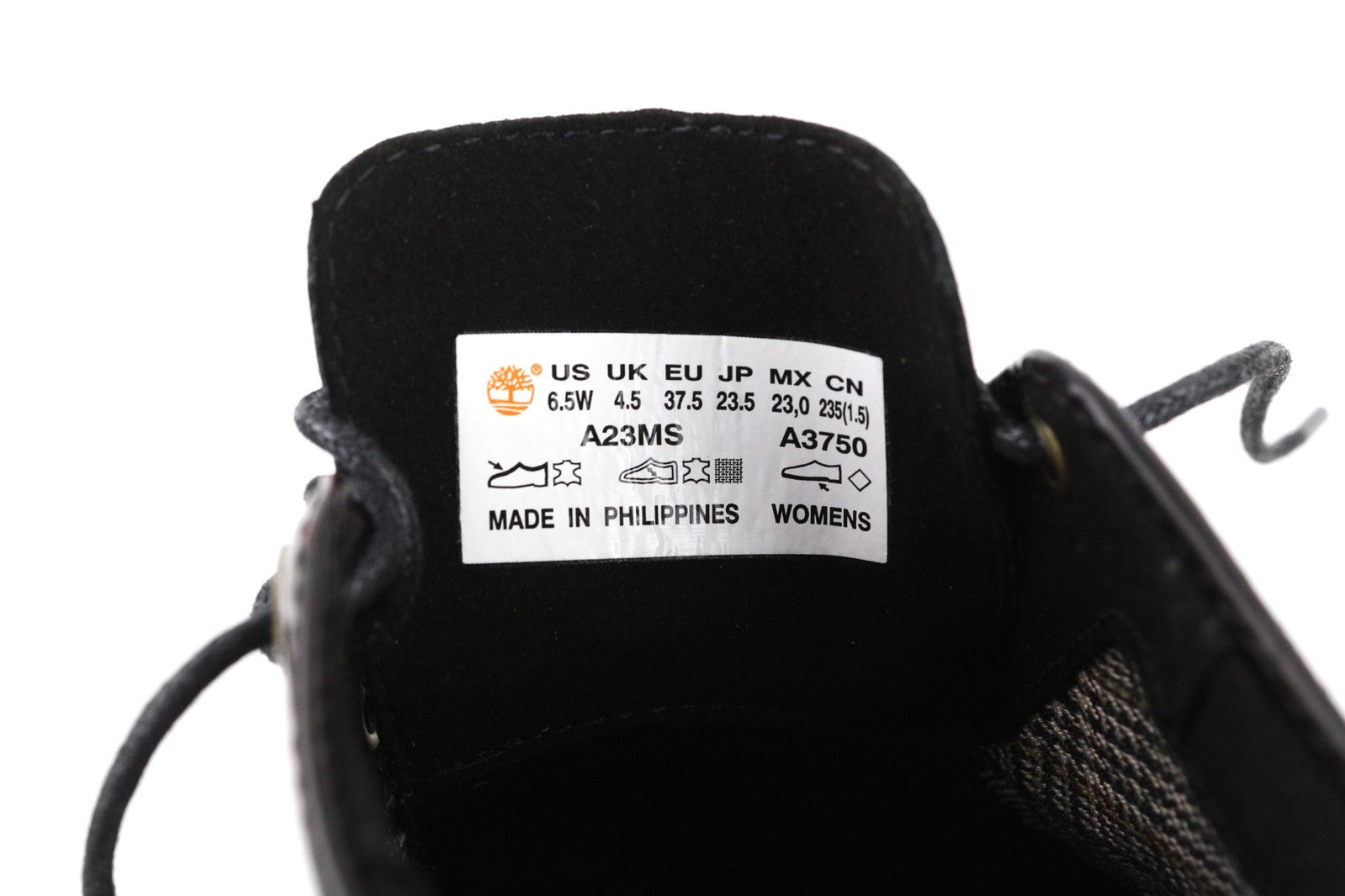 TIMBERLAND A23MS-A3750 Women Shoes EU37.5/38.5 Black Red Leather Low Wedge