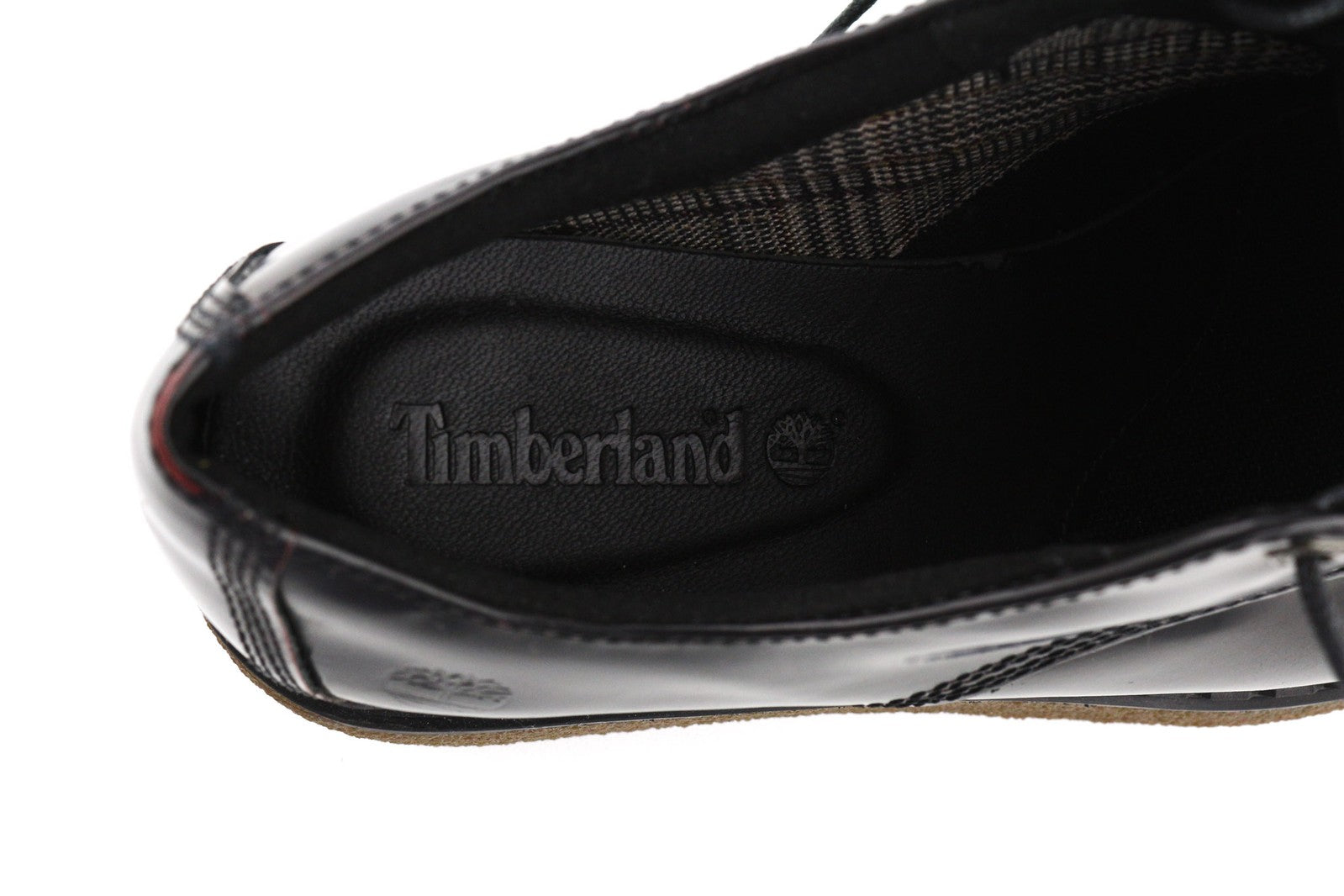 TIMBERLAND A23MS-A3750 Women Shoes EU37.5/38.5 Black Red Leather Low Wedge