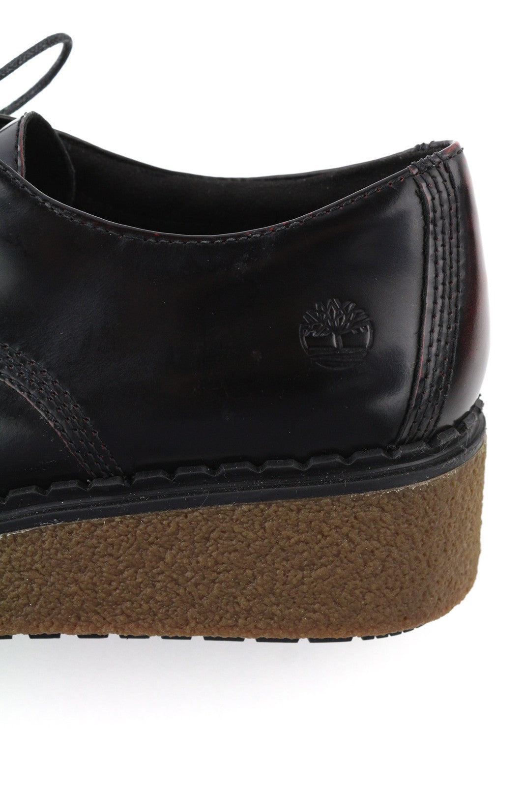 TIMBERLAND A23MS-A3750 Women Shoes EU37.5/38.5 Black Red Leather Low Wedge