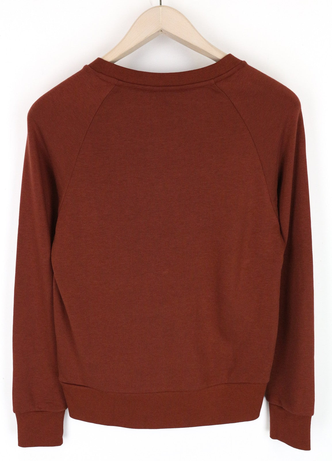 MAISON SCOTCH Women's XS Brown Sweatshirt Pullover Cotton Blend Long Sleeve