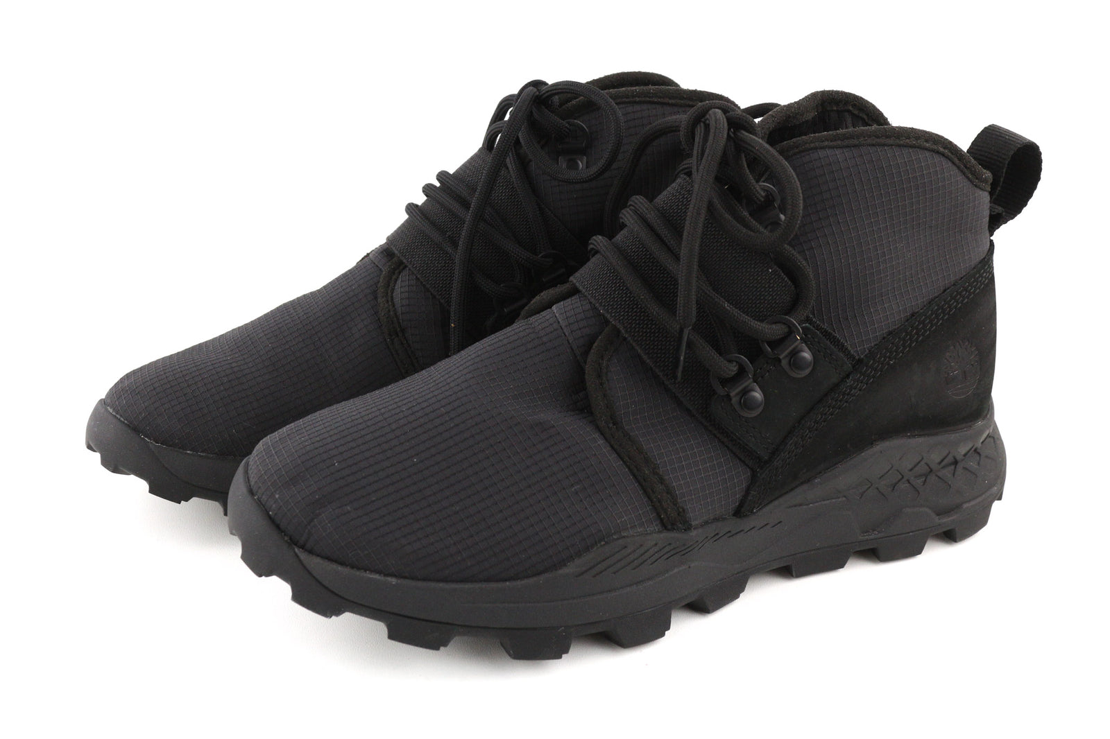 TIMBERLAND A1YY8-A3198 Men Trainers EU40/41 Black Leather High-Top Sneakers