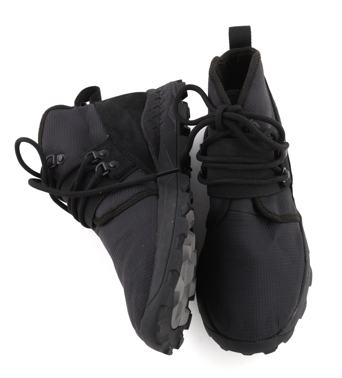 TIMBERLAND A1YY8-A3198 Men Trainers EU40/41 Black Leather High-Top Sneakers