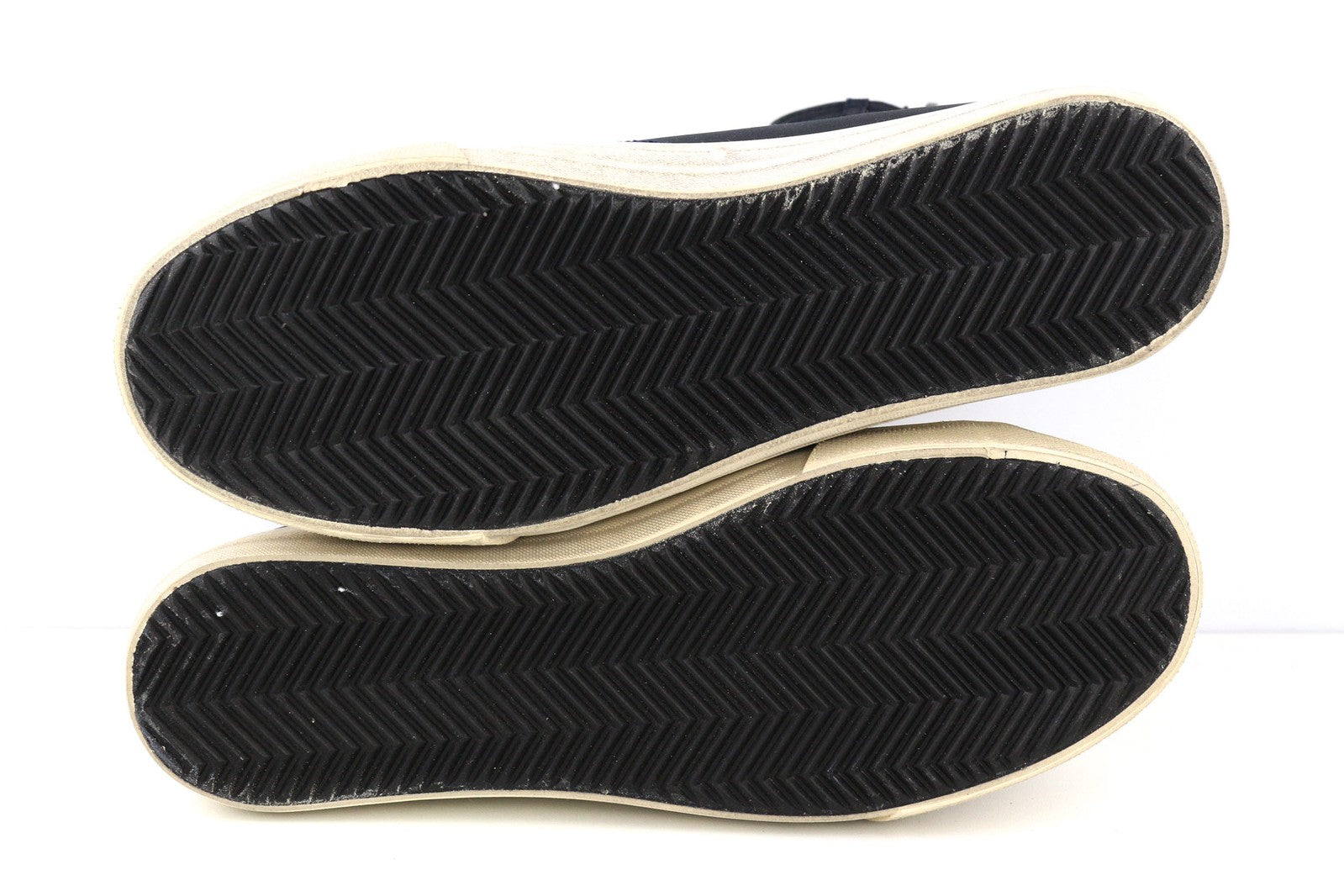 GUESS FM7EHIELE12 Men Trainers EU41 Navy Blue High-Top Laced Casual Sneakers