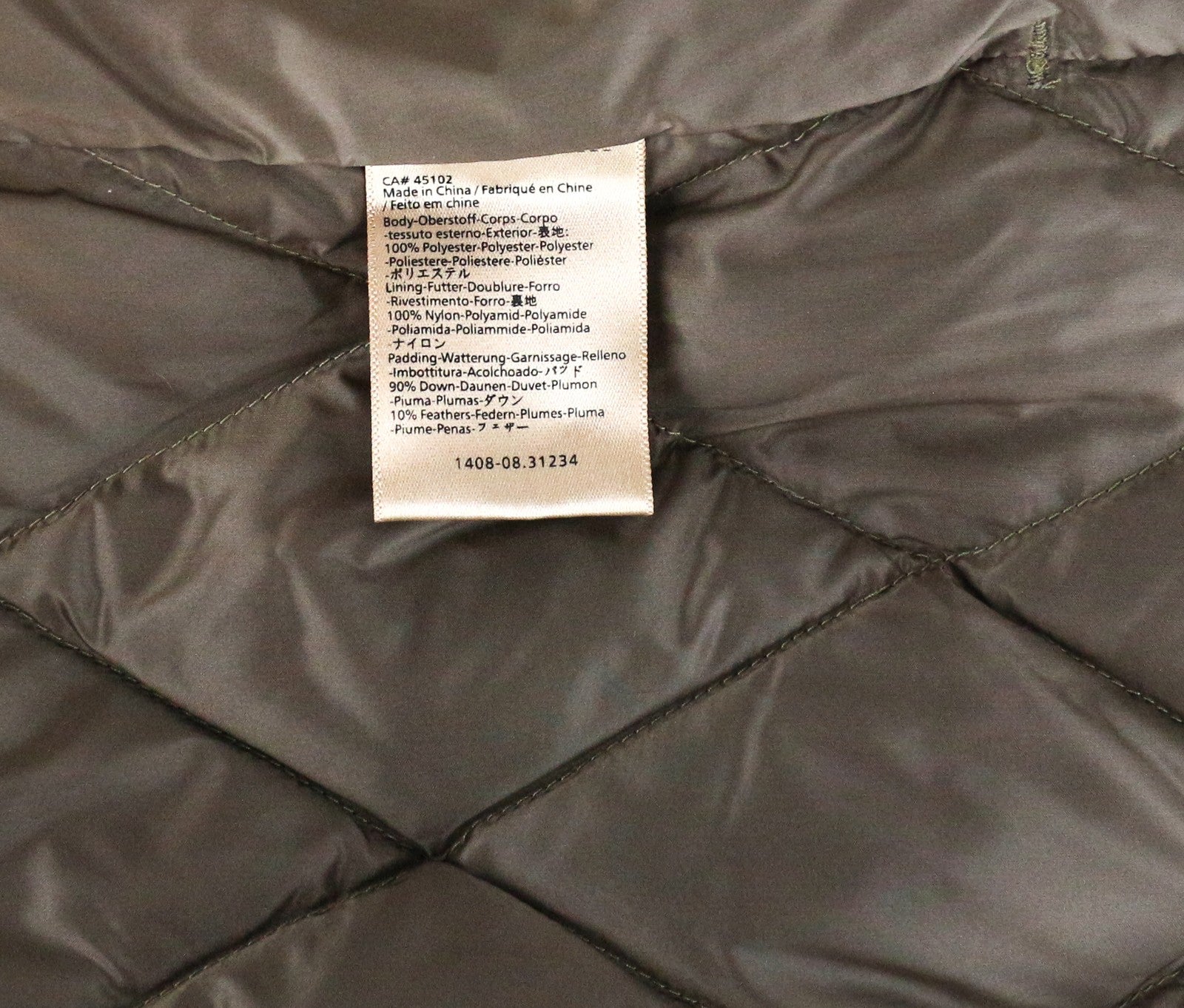 SCOTCH & SODA Quilted Brown Jacket 50 Ams Atelier Collared Snaps Men's Pattern