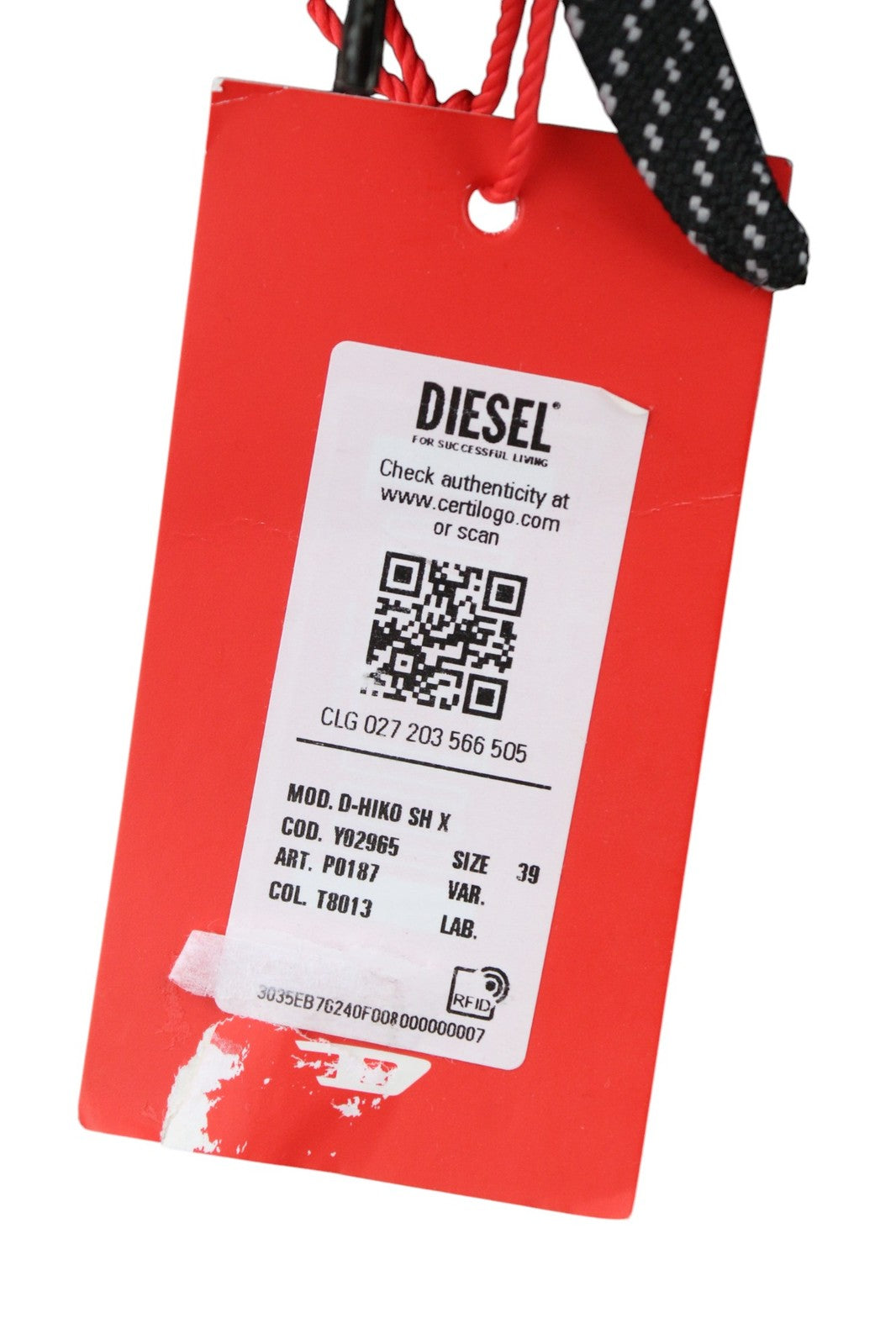 DIESEL D-Hiko SH X Women Shoes EU39 Men Black Unisex Low-Top Laced RRP€300