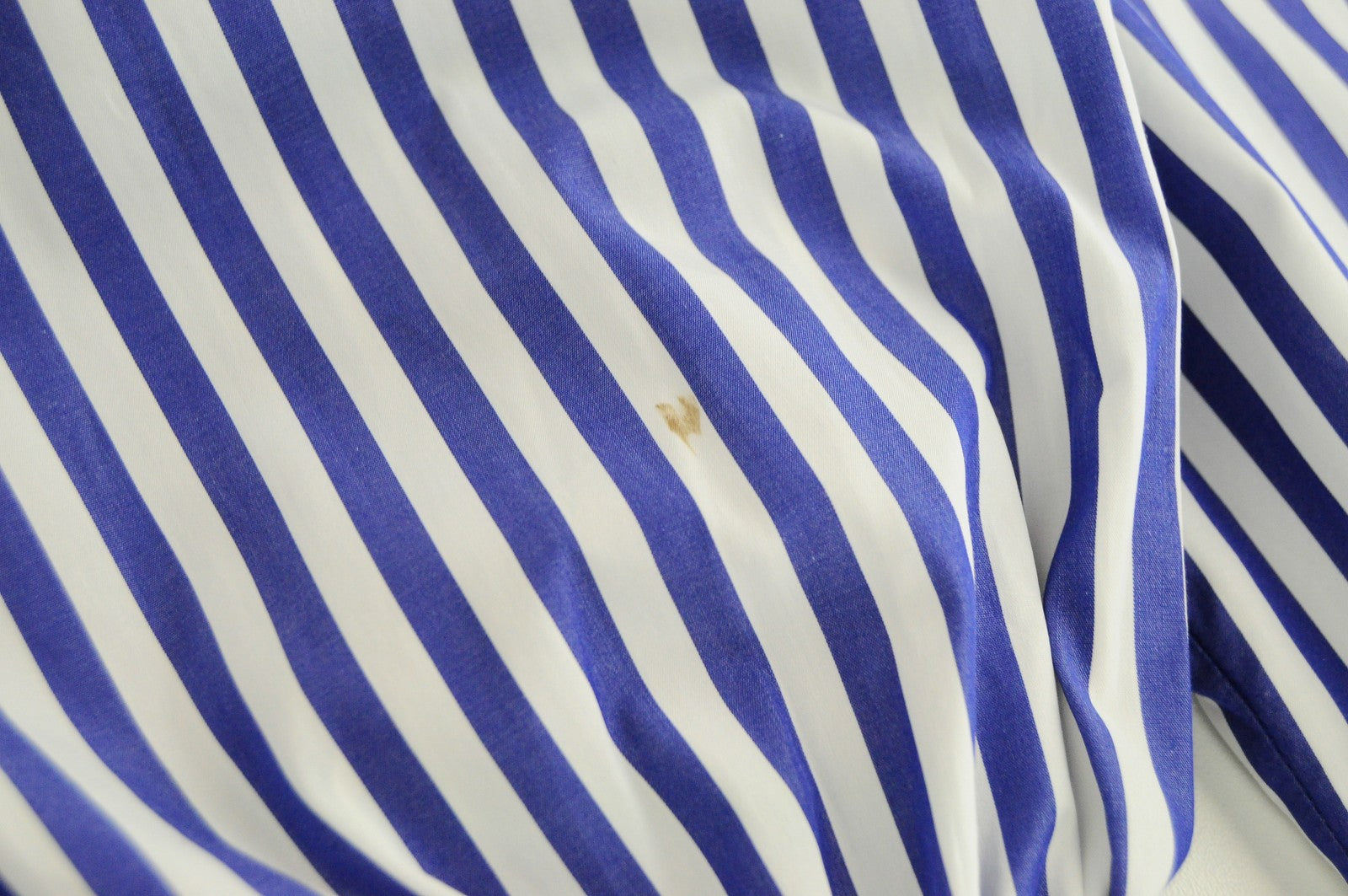 SUISTUDIO Doc Womens UK16 Shirt Blue Striped Cotton Long Sleeved Collared