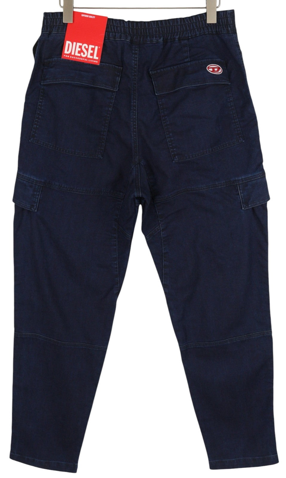 DIESEL D-Krooley-Cargo-Ne 069ZJ Men Jeans W34 Belted Tapered Leg RRP€295 Blue