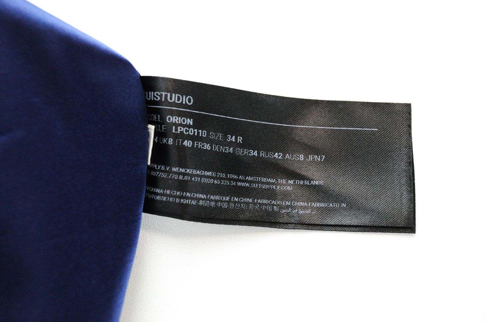 SUISTUDO Orion Womens Top UK8 Sleeveless Blue Linen Wool V-Neck Lined Dress