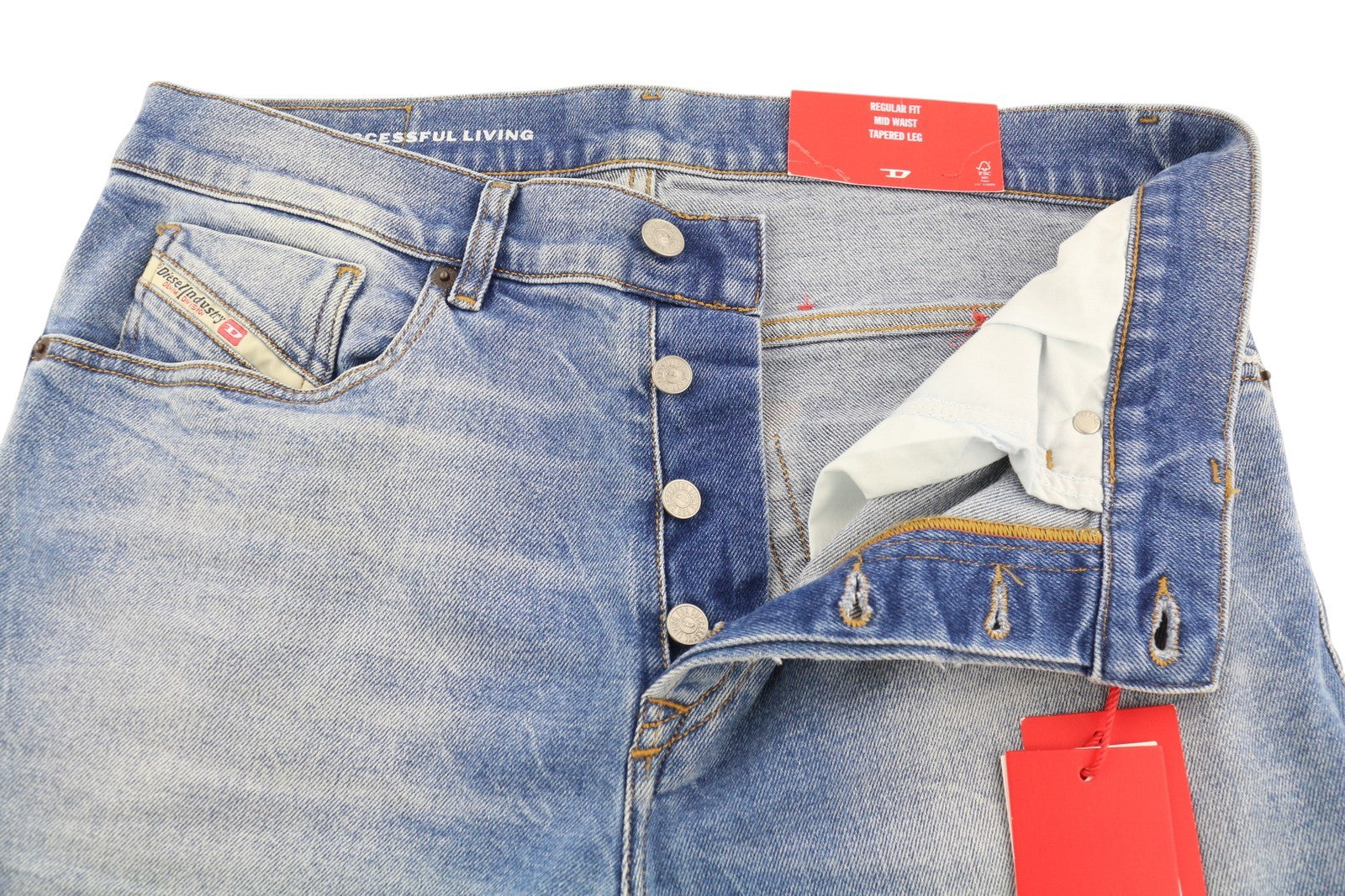 DIESEL 2005 D-Fining 09E85 Men Jeans W32/L30 Blue Washed Regular Tapered RRP€295