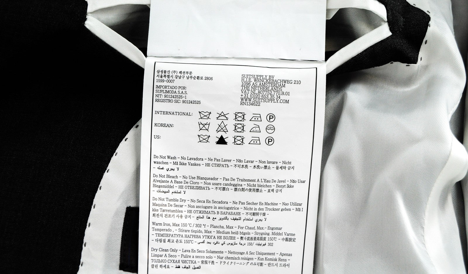 SUITSUPPLY Havana Welt Mens Blazer UK40S Slim Grey  Wool Super  Lined