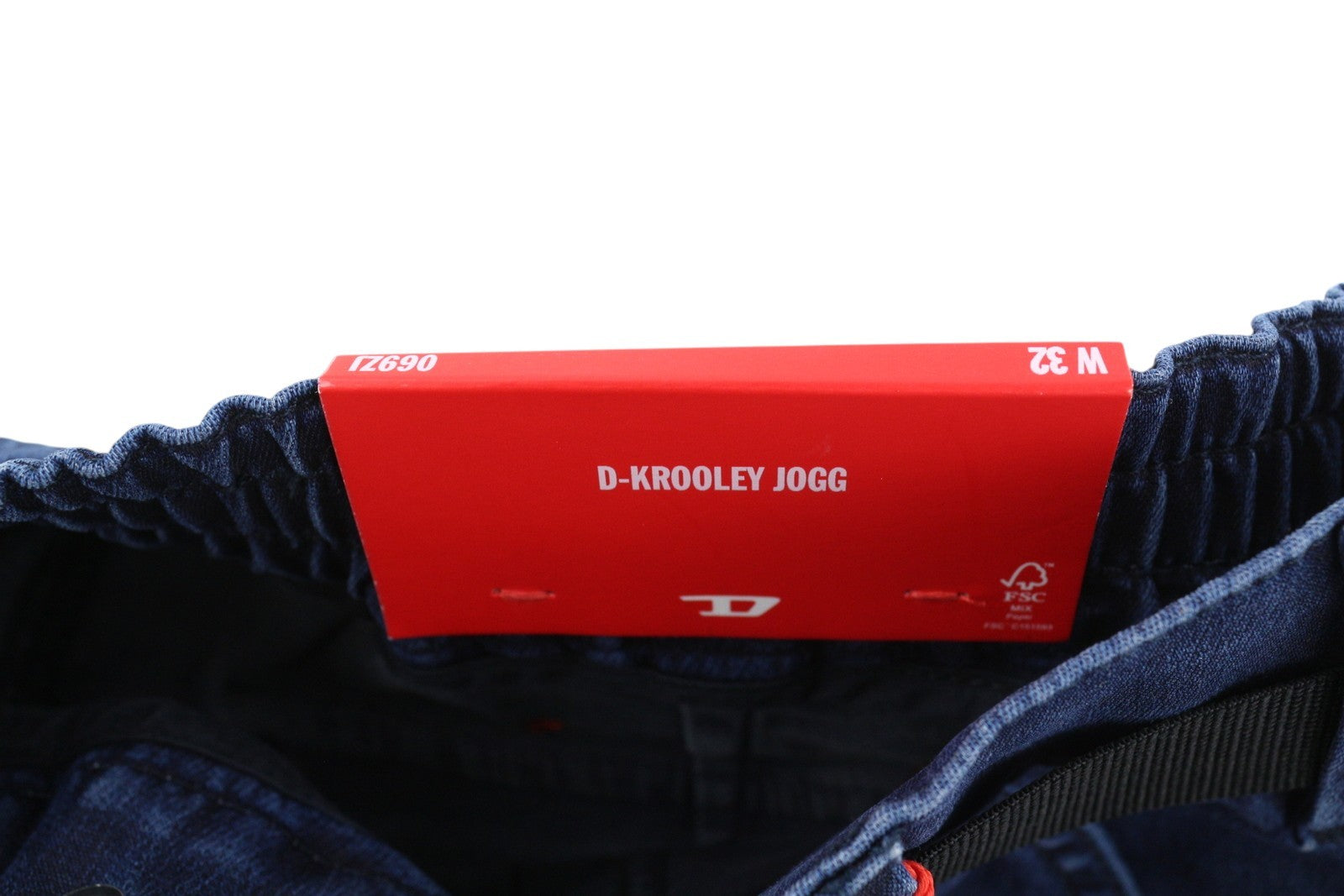 DIESEL D-Krooley-Cargo-Ne 069ZJ Men Jeans W32 Belted Tapered Blue RRP€295