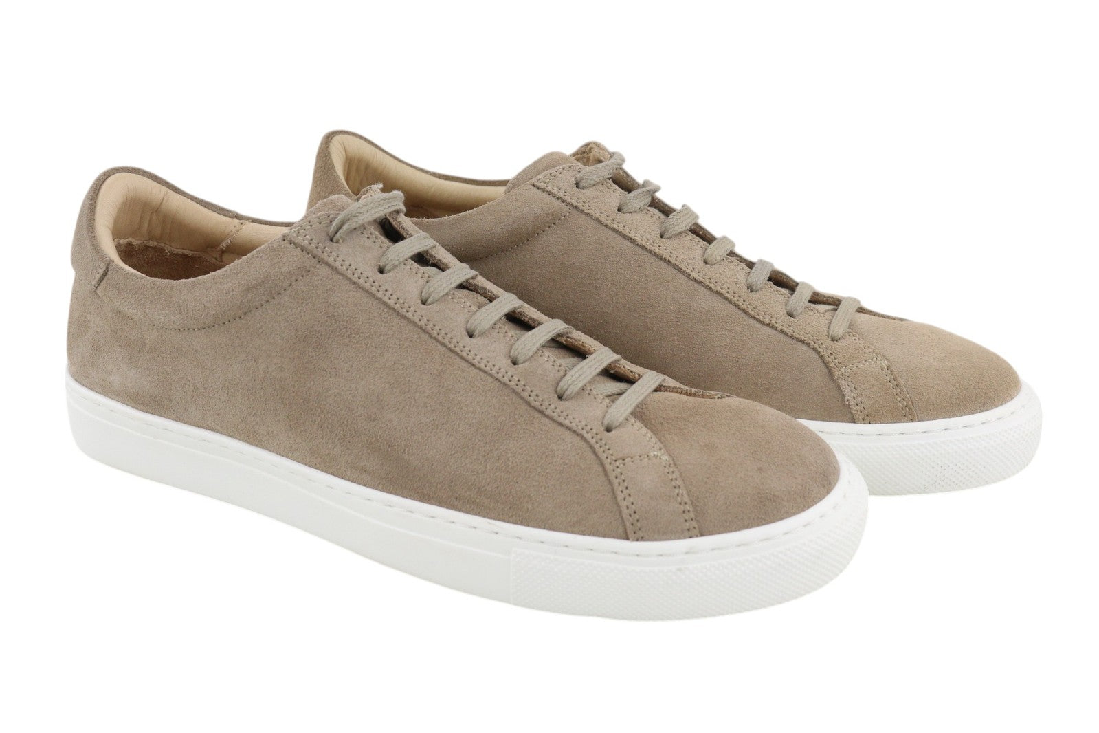 SUITSUPPLY Men Shoes EU40 Brown Leather Low-Top Laced Casual Sneaker Style