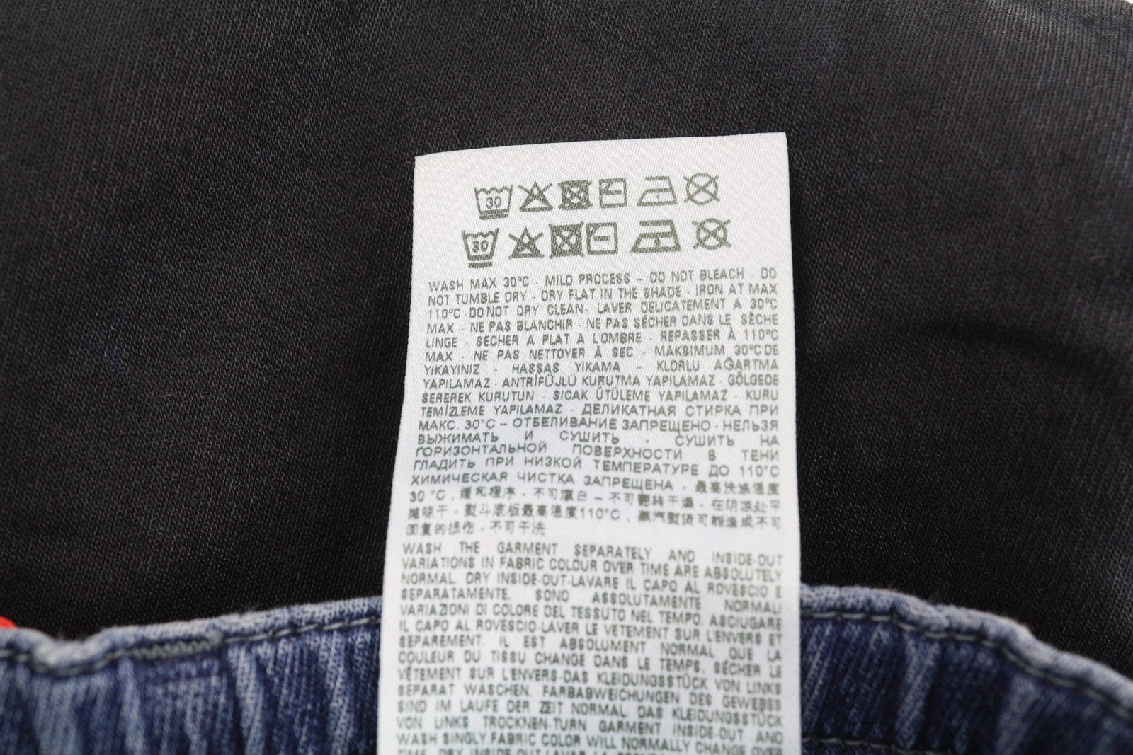 DIESEL D-Krooley-Cargo Jogg 09H05 Men Jeans W32 Elastic Waist RRP€350 Dark Blue