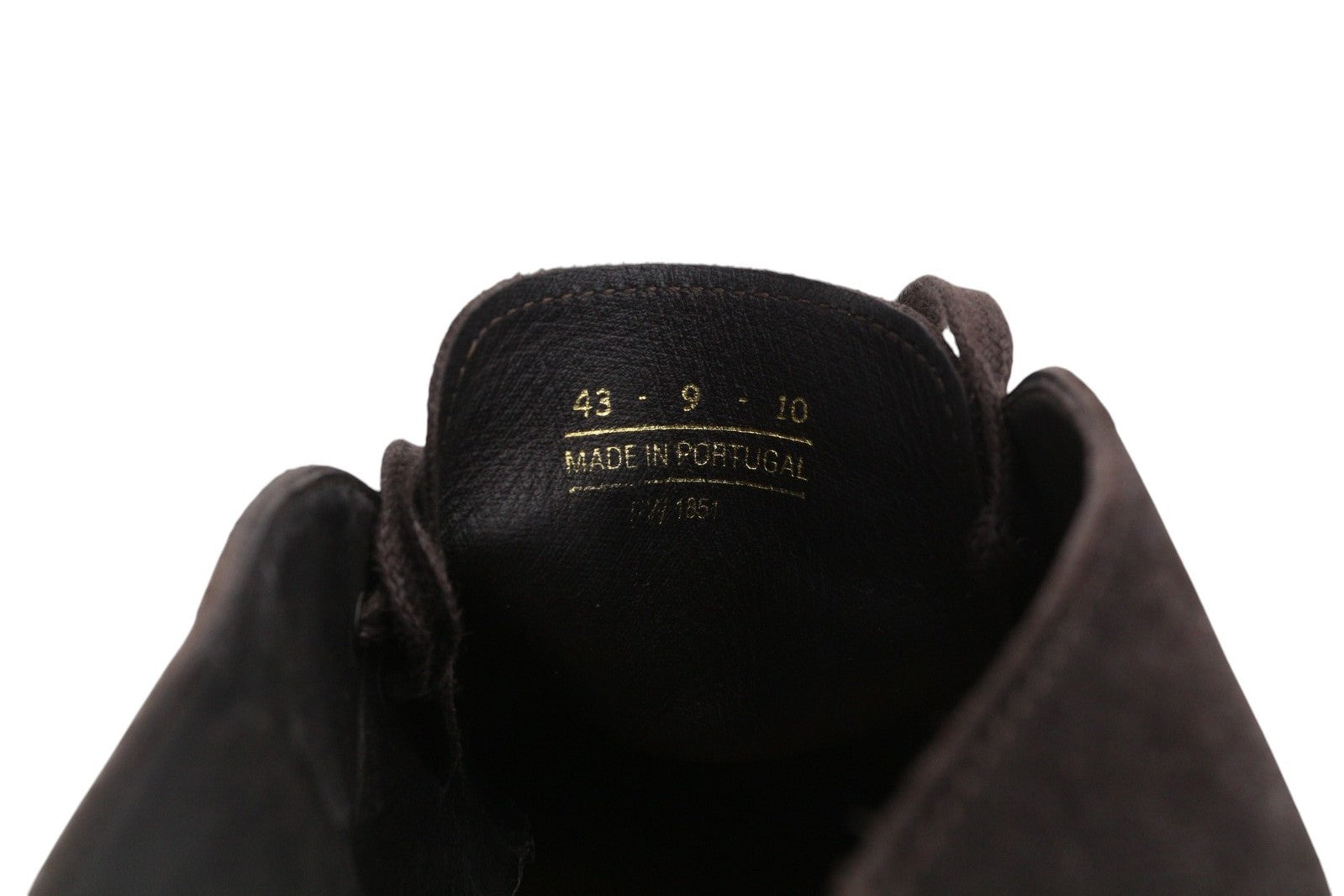 SUITSUPPLY Men Shoes EU43 Dark Brown Leather Suede Casual Laced High Top