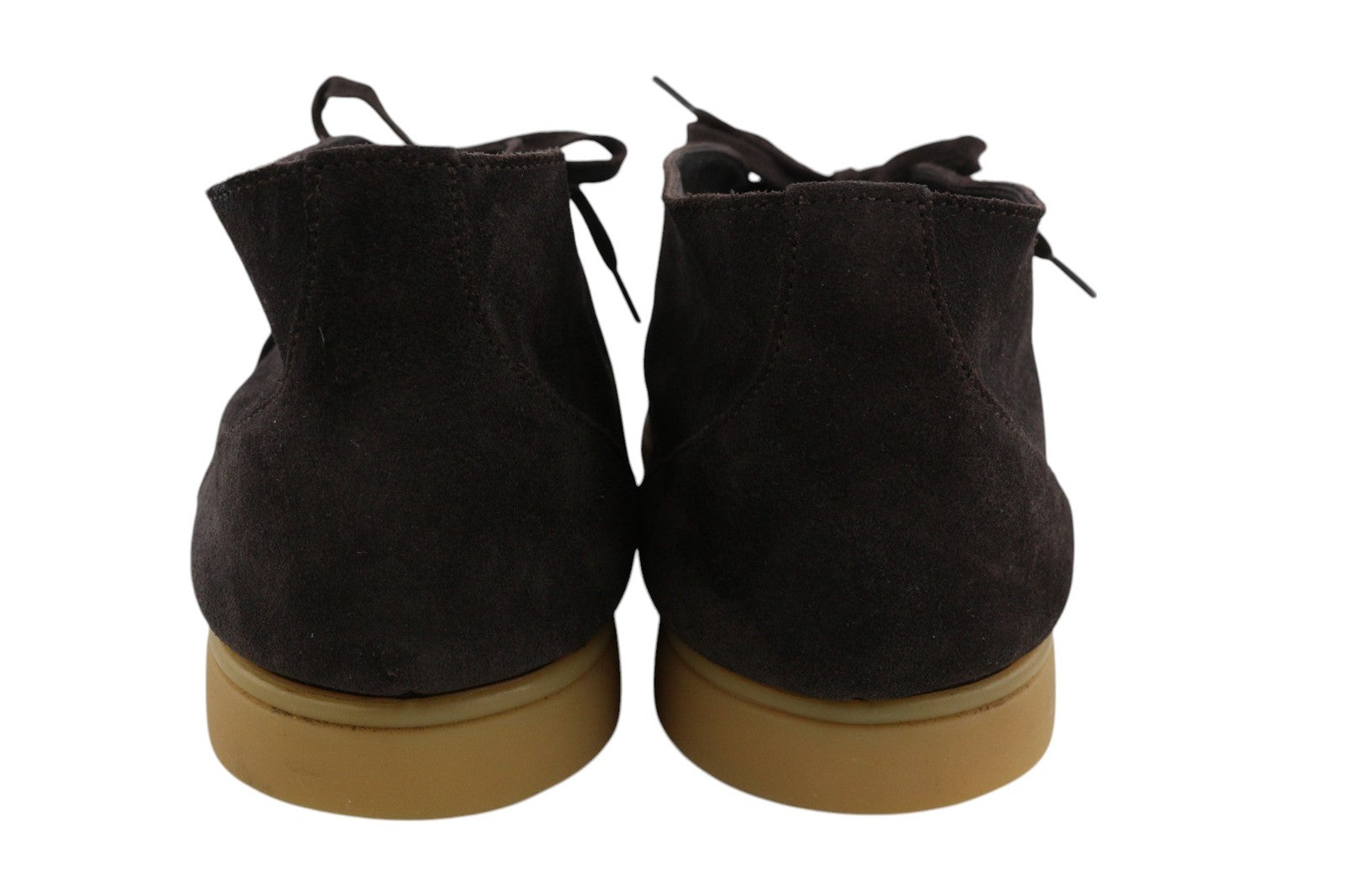 SUITSUPPLY Men Shoes EU43 Dark Brown Leather Suede Casual Laced High Top