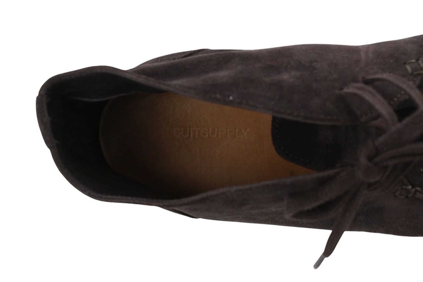 SUITSUPPLY Men Shoes EU43 Dark Brown Leather Suede Casual Laced High Top