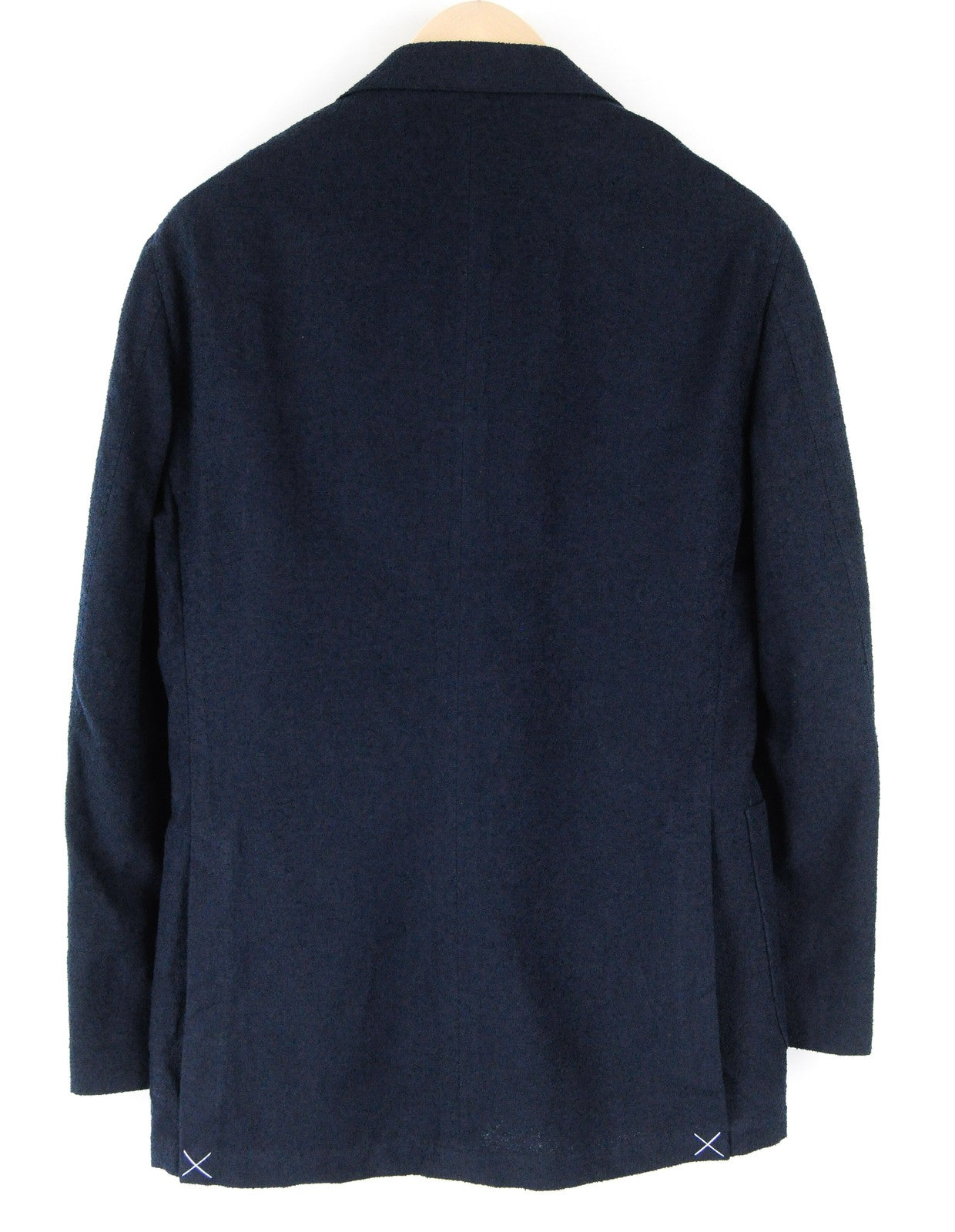 „SUITSUPPLY Havana Patch“ vyriškas švarkas, UK34R, tamsiai mėlynas, plonas, medvilninis, vilnonis, lininis. 